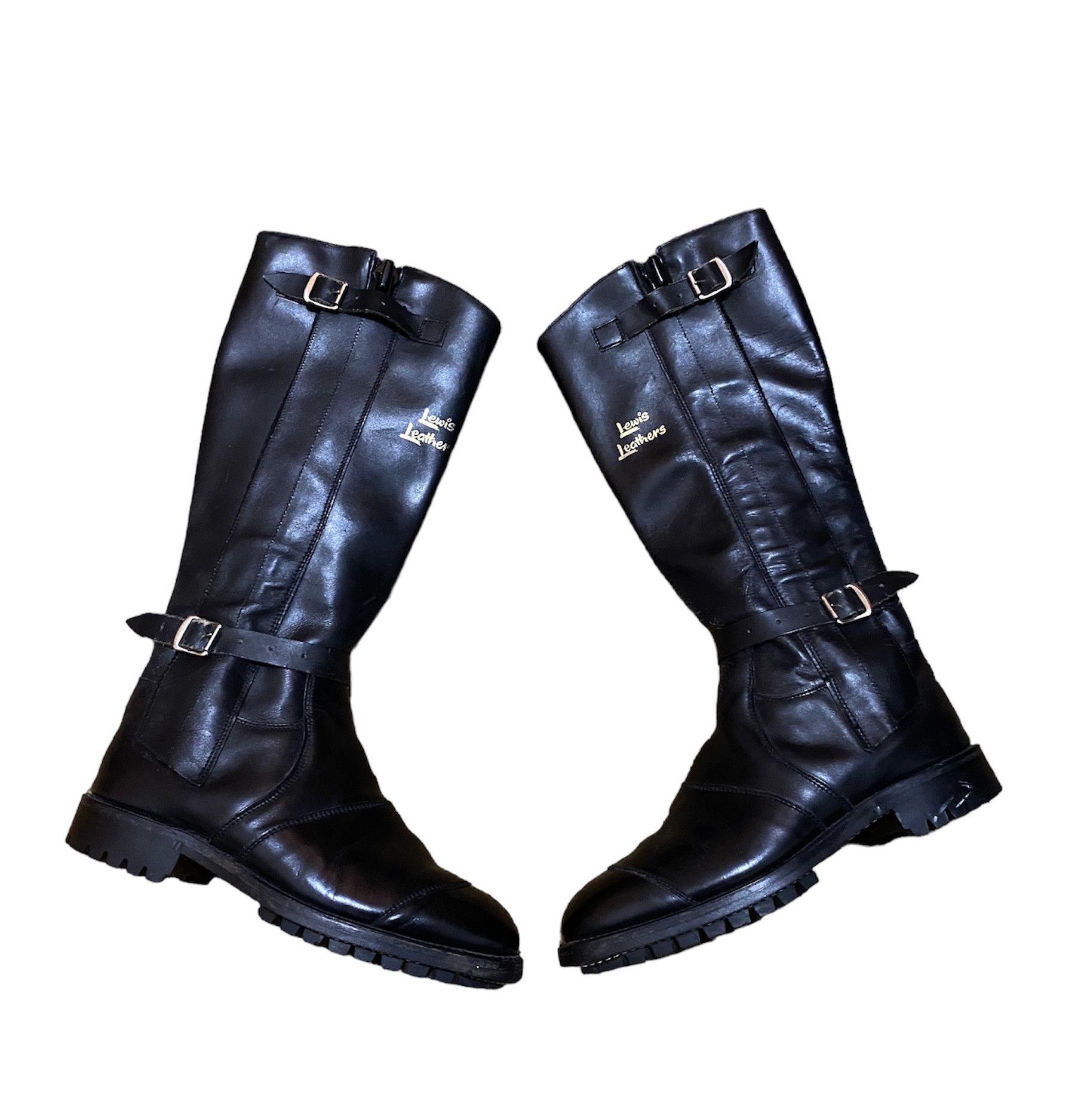 Lewis Leathers Rare Vintage 80s Lewis Leathers Racing Boots Aviakit England Size US 9 / EU 42 - 8 Thumbnail