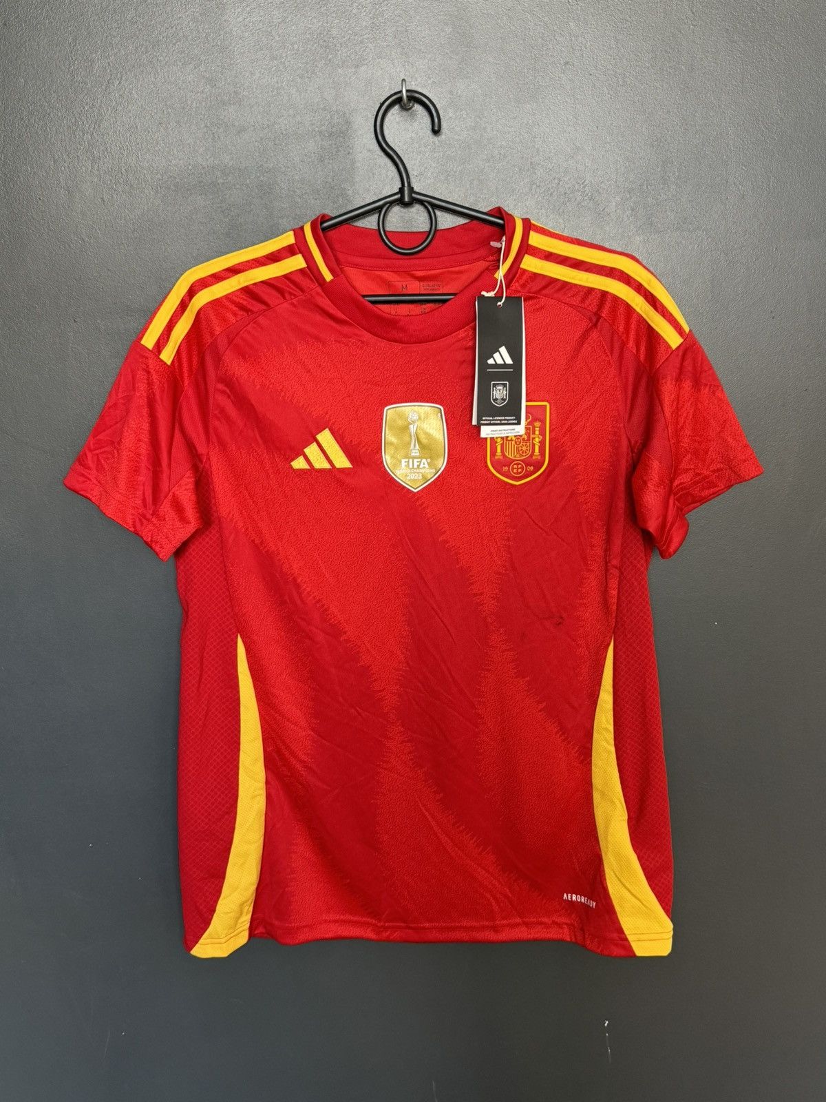 Adidas New Spain National Team 2024 Home Football Jersey T-Shirt Size M / US 6-8 / IT 42-44 - 1 Thumbnail