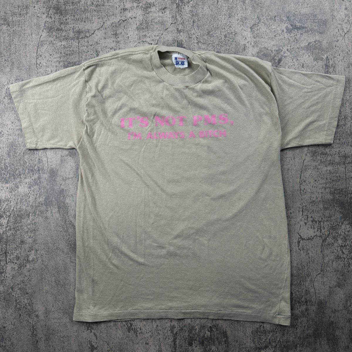 Vintage Vintage 80s It’s not PMS Single Stitched T Shirt Size US M / EU 48-50 / 2 - 1 Thumbnail