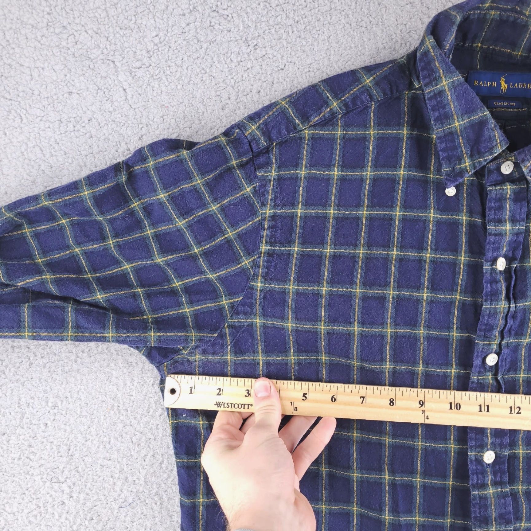 Polo Ralph Lauren Polo Ralph Lauren Shirt Mens L Flannel Blue Green Long Sleeve Button Casual Size US L / EU 52-54 / 3 - 5 Thumbnail