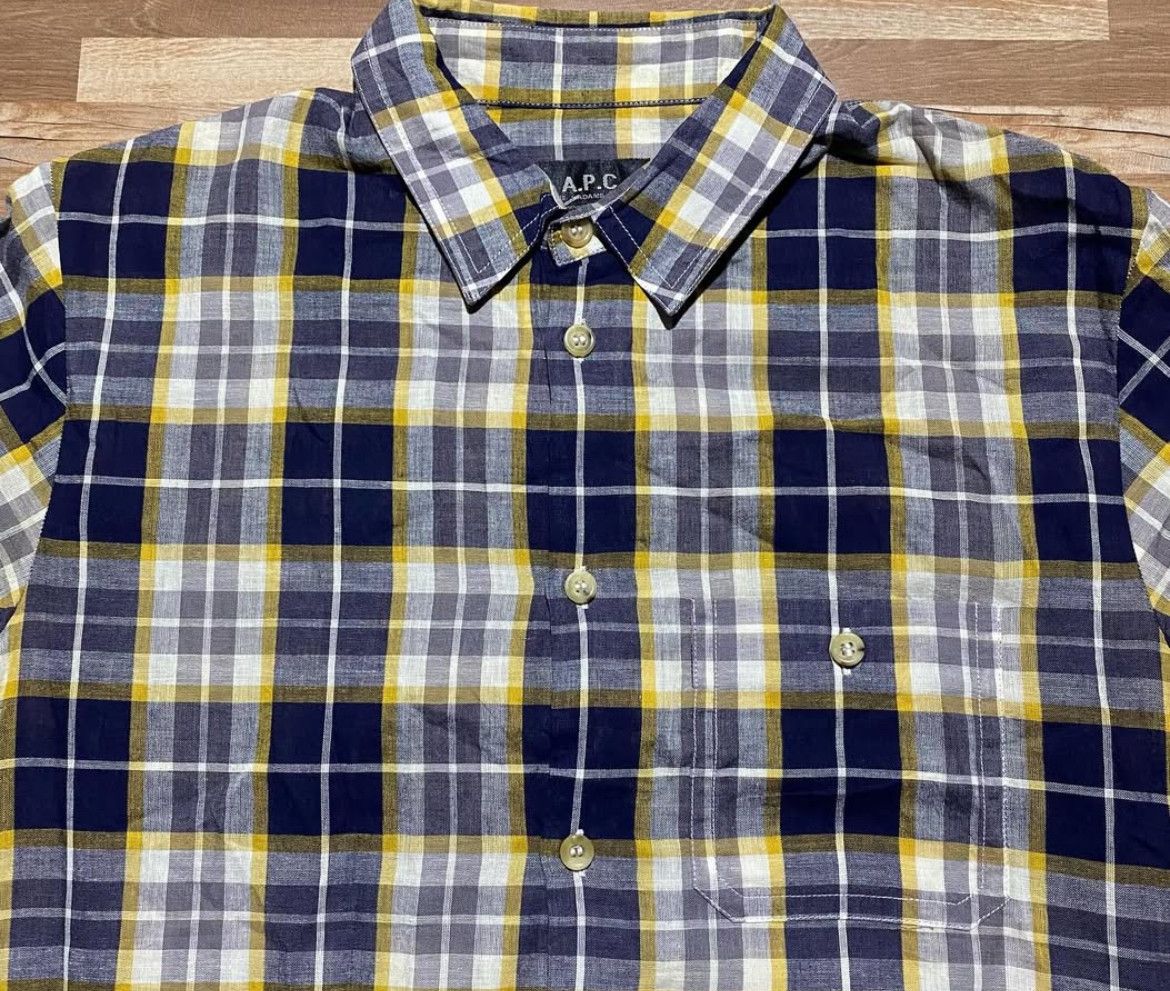 A.P.C. 2000s APC Classic Plaid Button Shirt y2k style Size US M / EU 48-50 / 2 - 3 Thumbnail