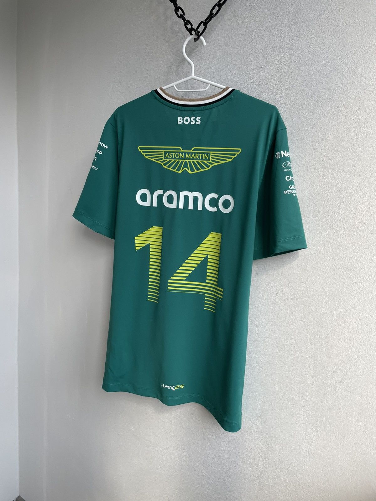 Formula 1 Aston Martin F1 Team Fernando Alonso #14 Aramco T-Shirt Tee Size US L / EU 52-54 / 3 - 2 Thumbnail