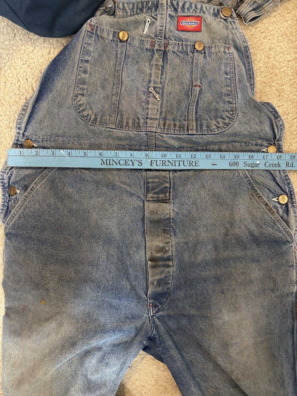 Dickies Vintage Dickies Overalls Workwear Distressed Thrashed 36x28 Size US 36 / EU 52 - 7 Thumbnail