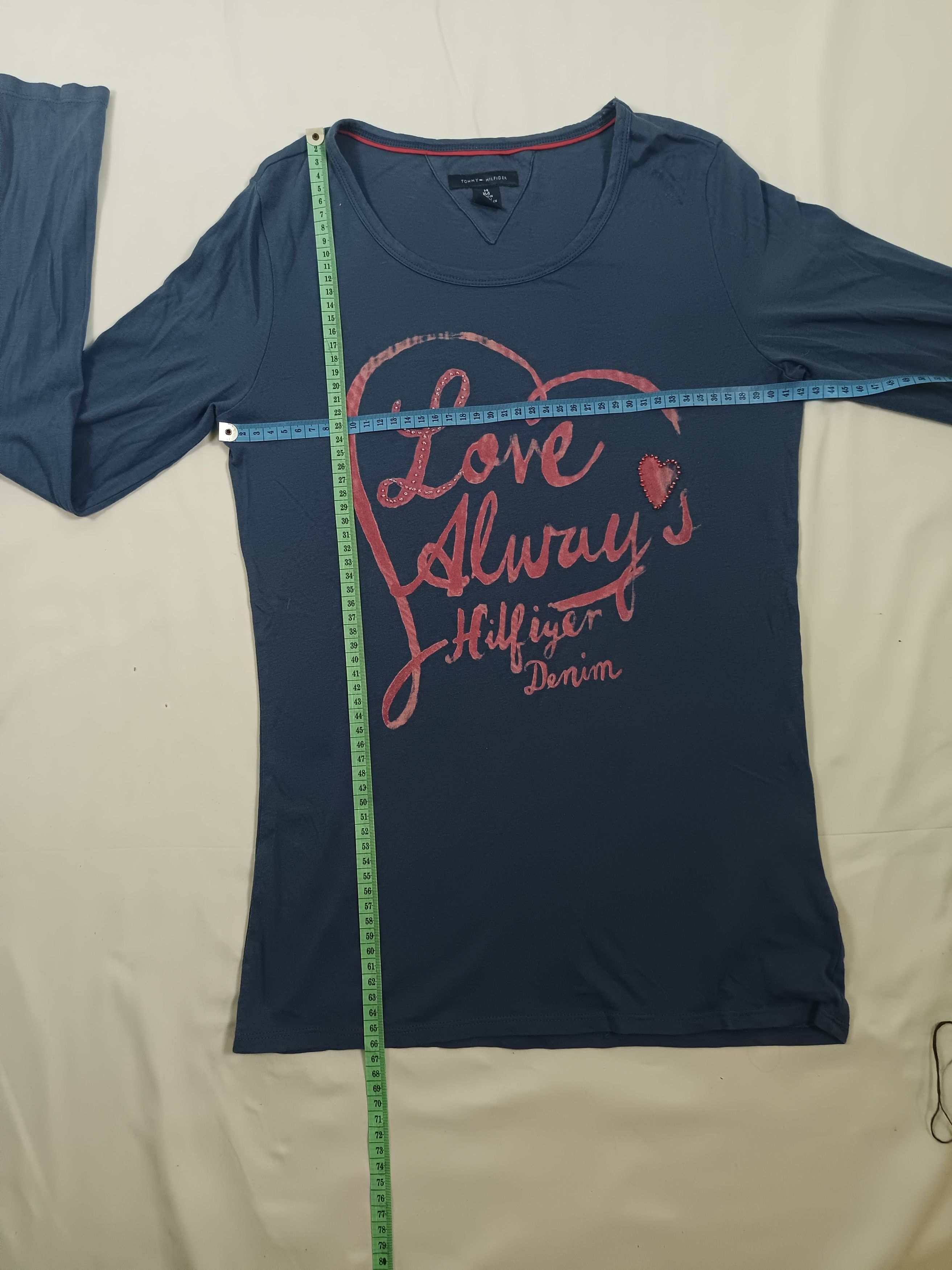 Designer × Tommy Hilfiger Hilfiger ❤️ New York Women Long Sleeve T-Shirt Size XL / US 12-14 / IT 48-50 - 15 Thumbnail