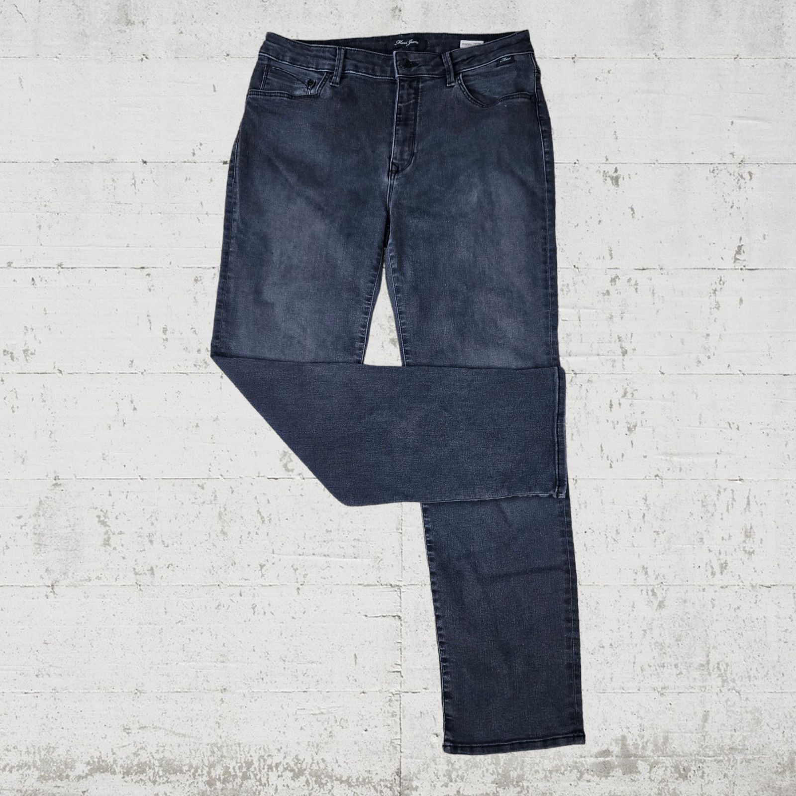 Mavi Black High Rise Straight Jeans Size 32