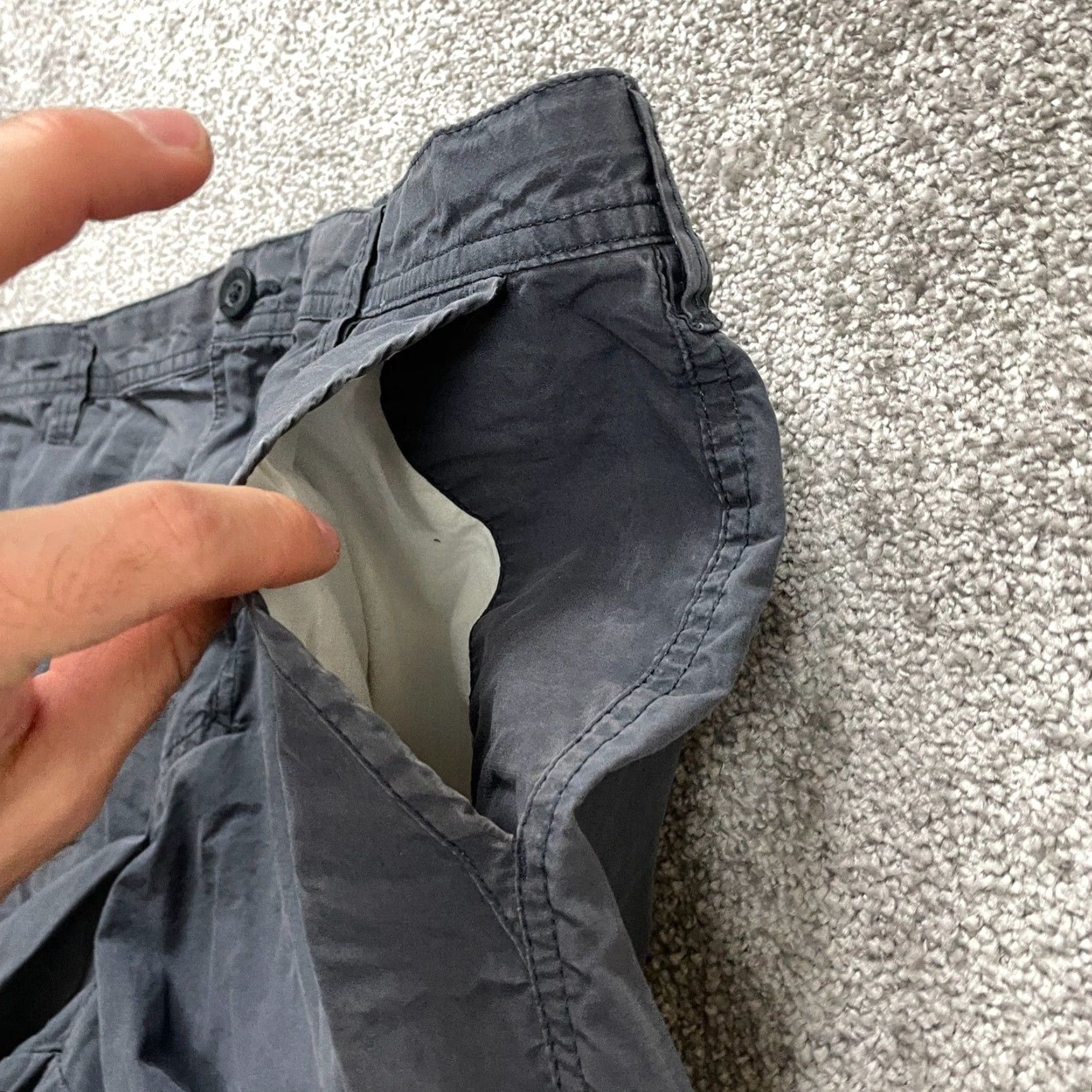 Vintage Columbia Chino Shorts Mens 38 Grey Flat Front Casual Outdoor Cotton Size US 38 / EU 54 - 6 Thumbnail