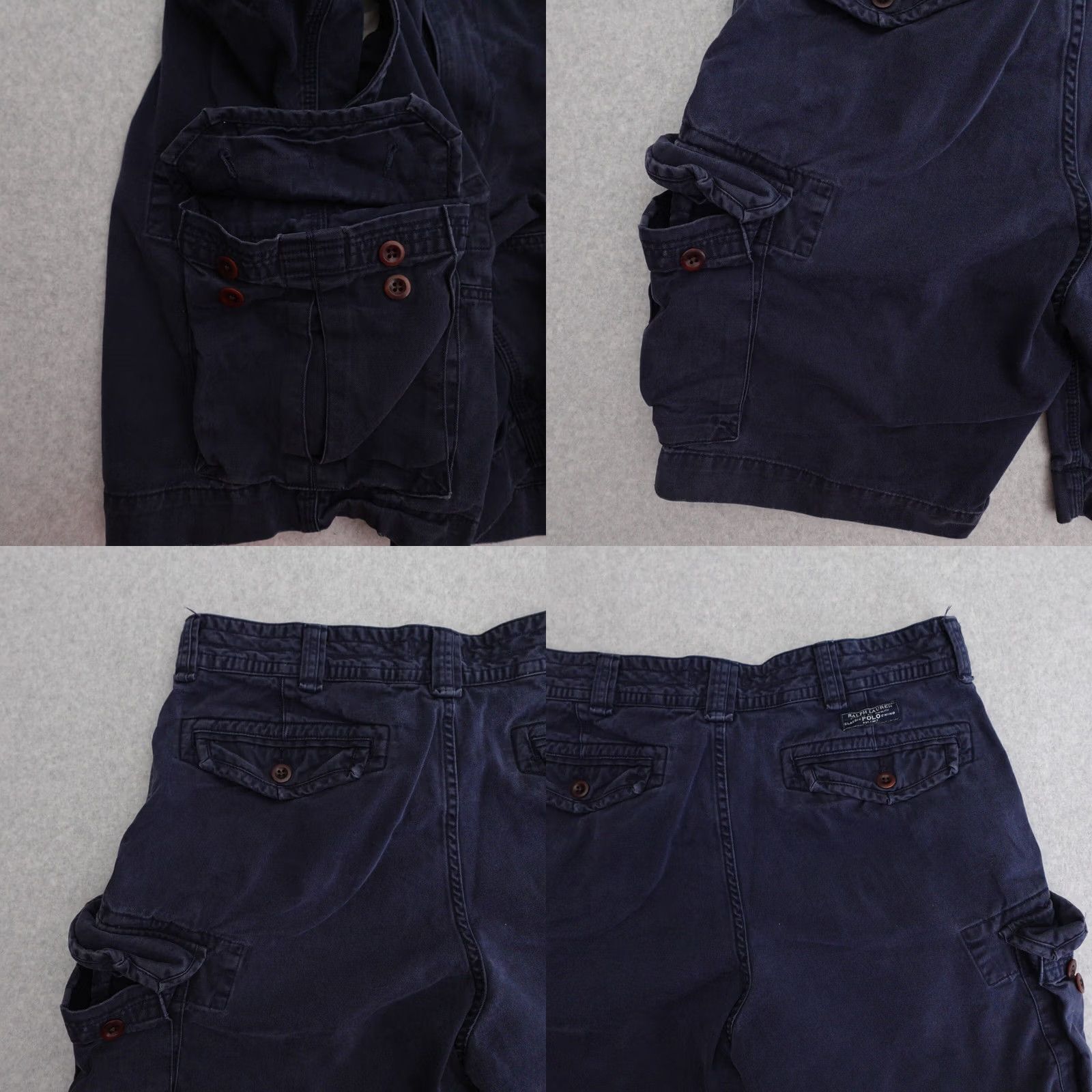 Polo Ralph Lauren VINTAGE Polo Ralph Lauren Shorts Adult Size 36 Cargo Navy Blue w Pockets Size US M / EU 48-50 / 2 - 9 Thumbnail