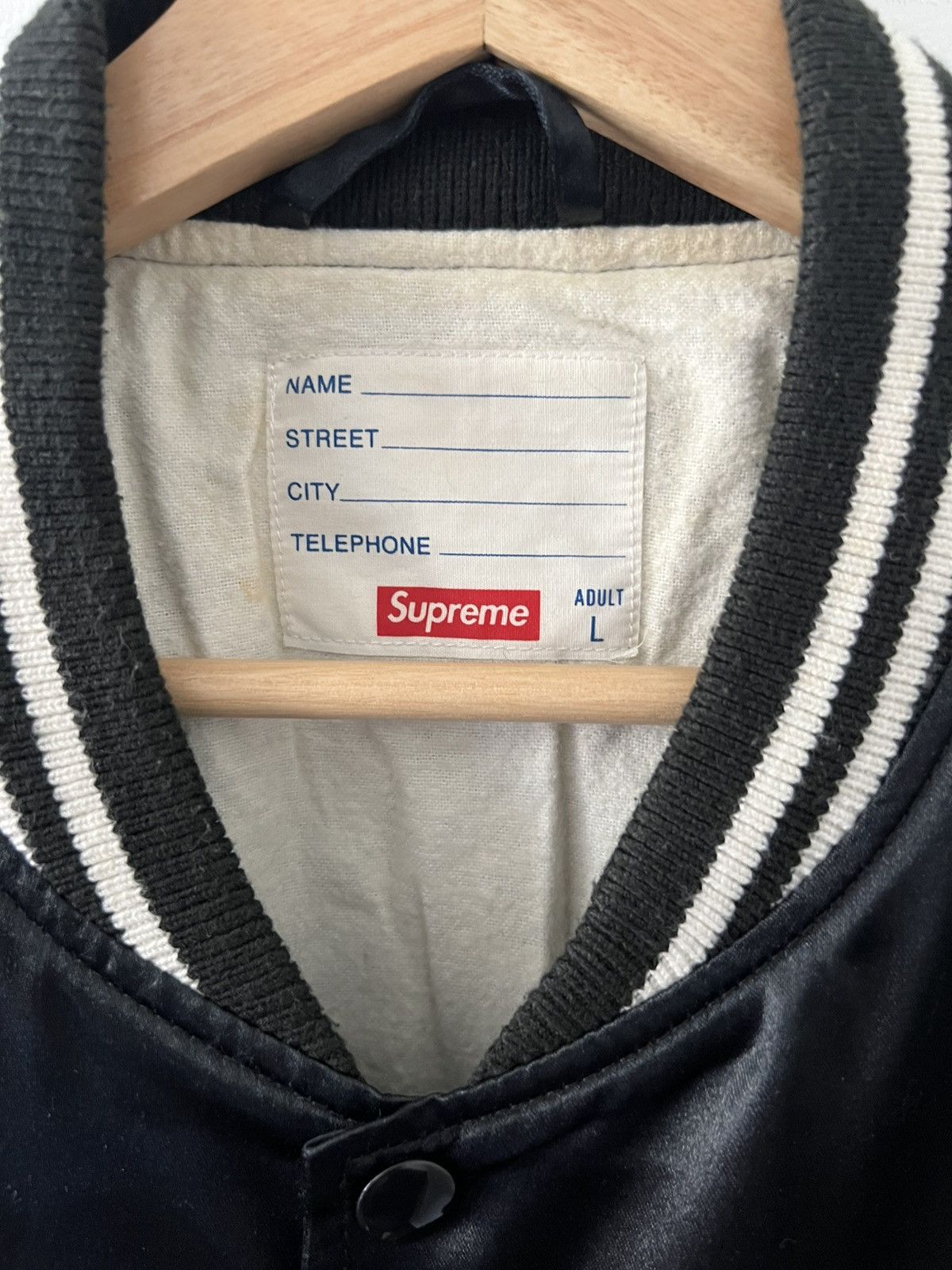 Supreme SS15 Supreme Satin Jacket “God bless America” Size US L / EU 52-54 / 3 - 3 Thumbnail