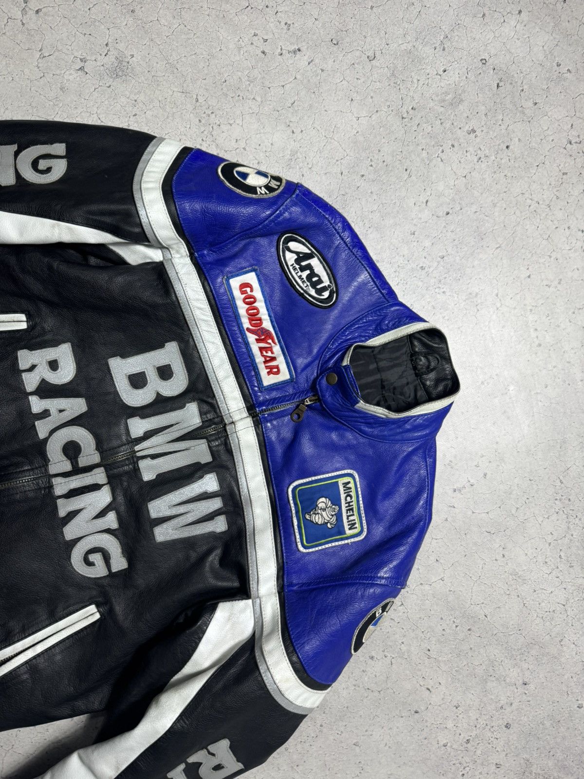 BMW BMW Racing Leather Bomber Jacket Big Logo Size XL Size US XL / EU 56 / 4 - 8 Thumbnail