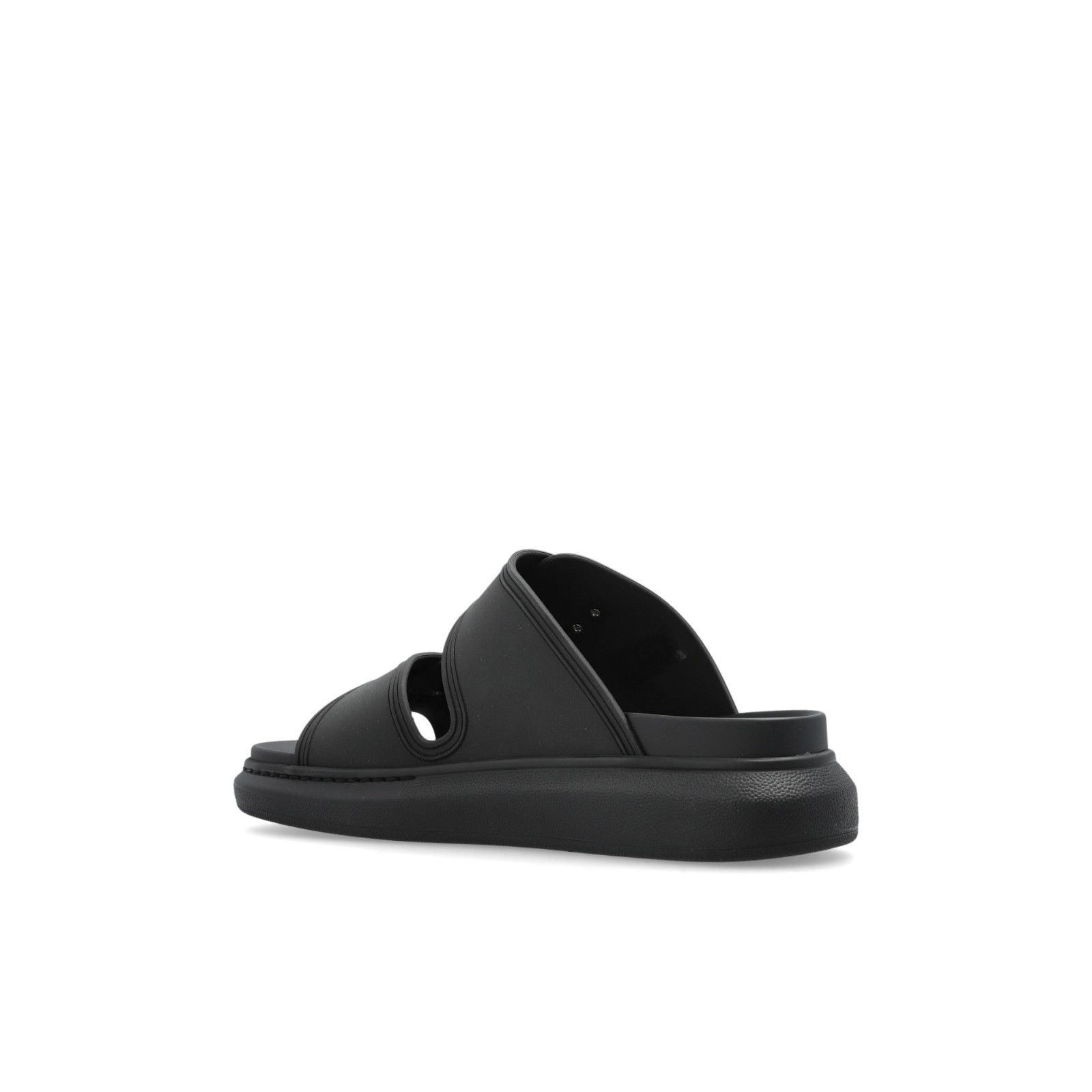 Alexander McQueen ALEXANDER MCQUEEN Black Rubber Sandals New & Authentic (Wome Size US 11 / IT 41 - 3 Thumbnail