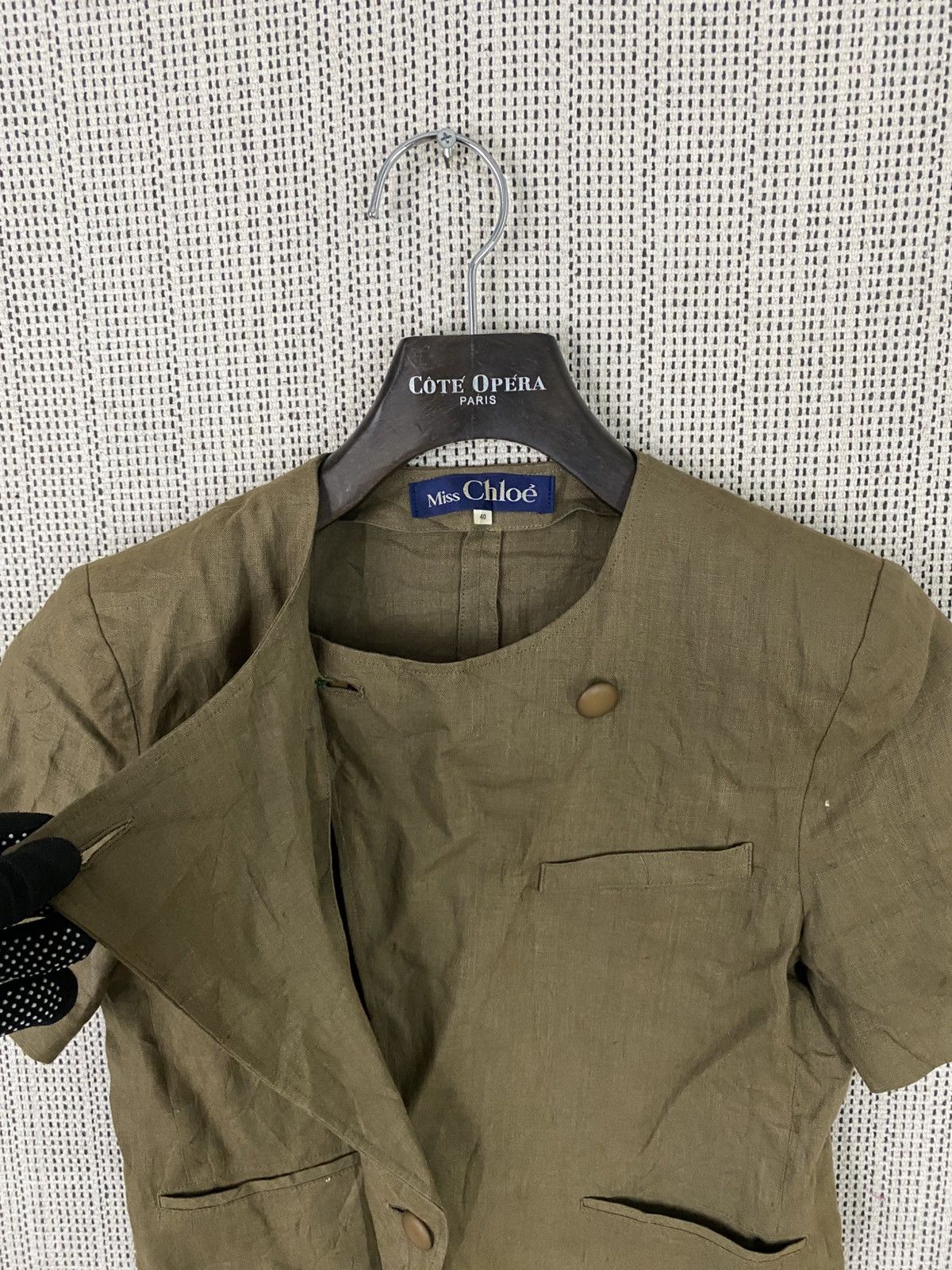 Chloe × Designer × See by Chloe Vintage 80s miss chloe crop shirt size 40 Size XS / US 0-2 / IT 36-38 - 9 Thumbnail