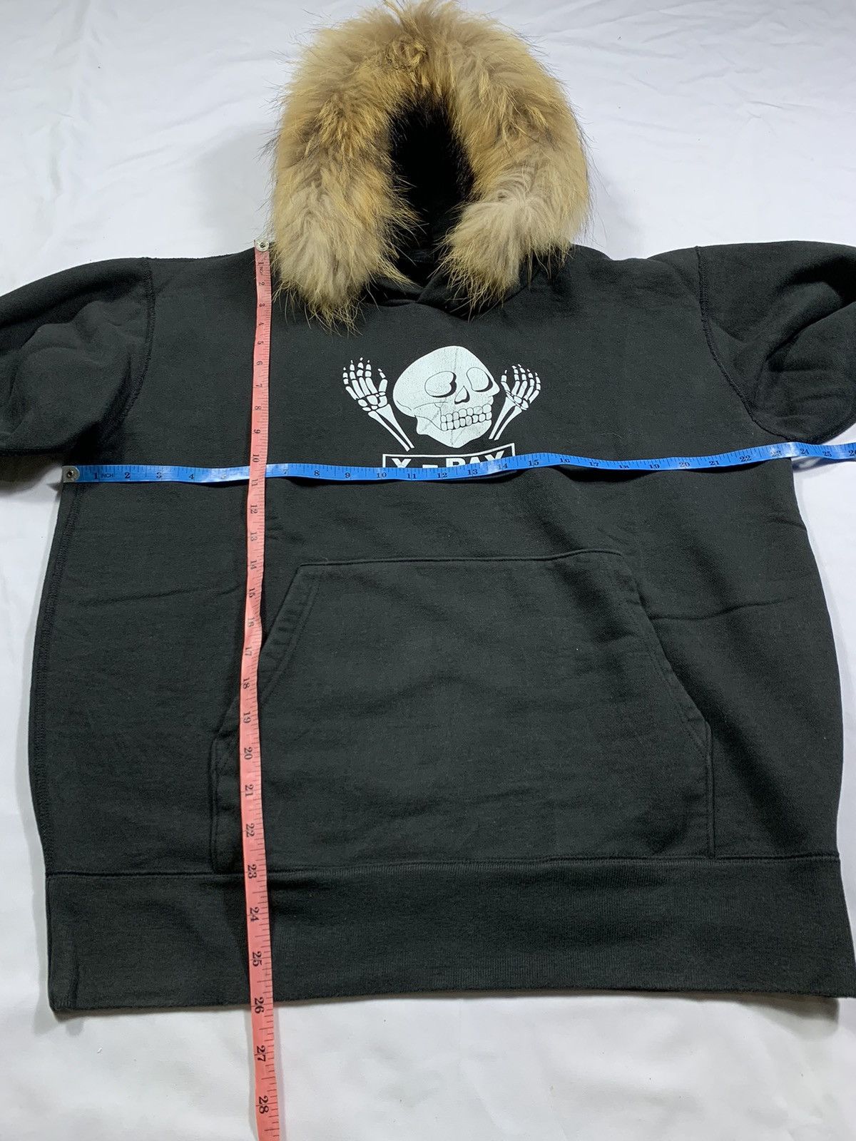 If Six Was Nine × Japanese Brand × Le Grande Bleu (L.G.B.) Japanese X Ray Skull Fur Hoodie lgb style Size US L / EU 52-54 / 3 - 6 Thumbnail