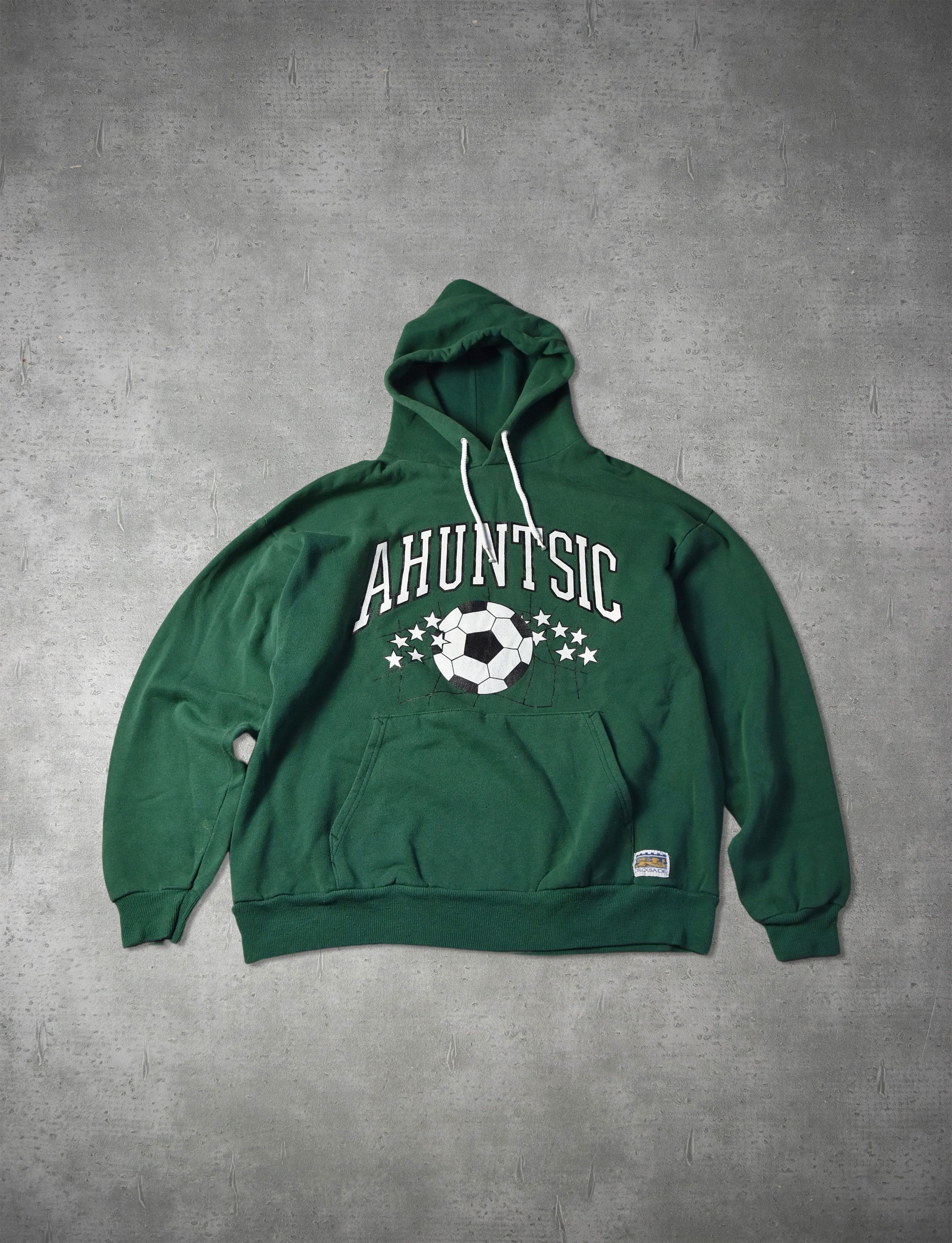 Japanese Brand 00s AHUNTSIC logo hoodie 0-29-391 Size US L / EU 52-54 / 3 - 1 Thumbnail