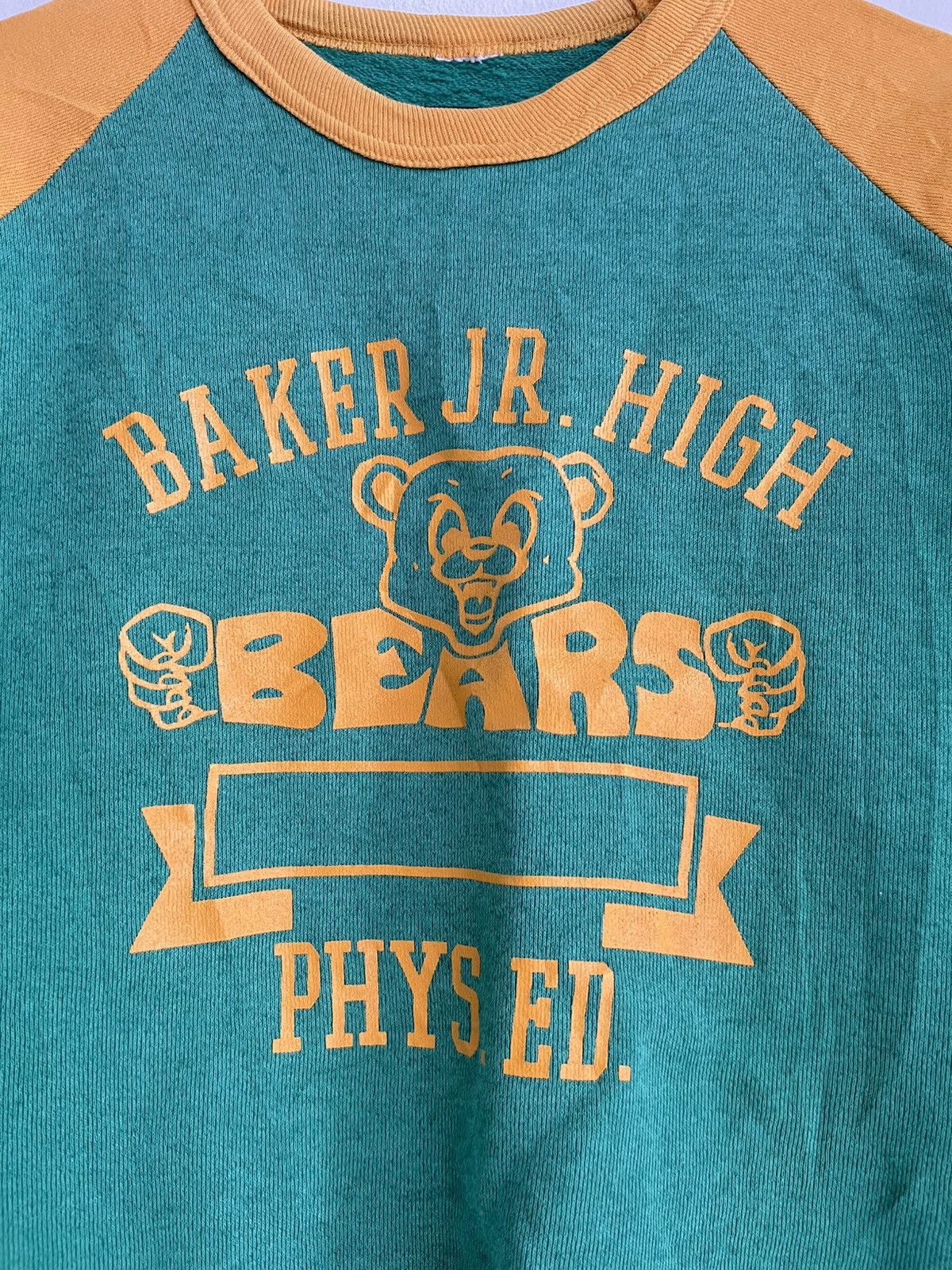 Sports Specialties × Vintage Vintage 1970s Afterhood BEARS Baker Jr HighTwo Tones Sweater Size US S / EU 44-46 / 1 - 7 Thumbnail