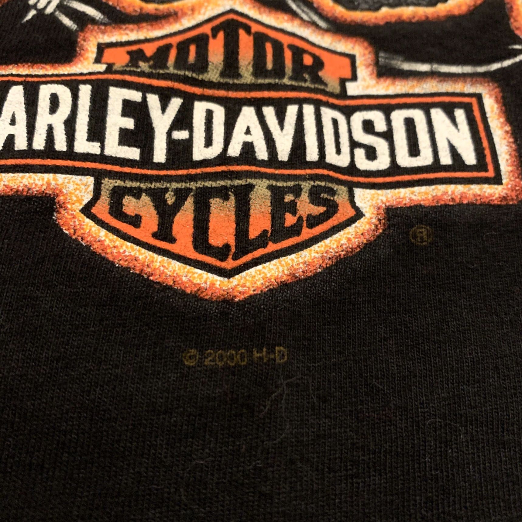 Harley Davidson VINTAGE Harley-Davidson Shirt Large Men Black Cotton Logo T-Shirt Crew Neck Short Sleeve Fall Spring Summer Winter Motorcycle Size US L / EU 52-54 / 3 - 4 Thumbnail