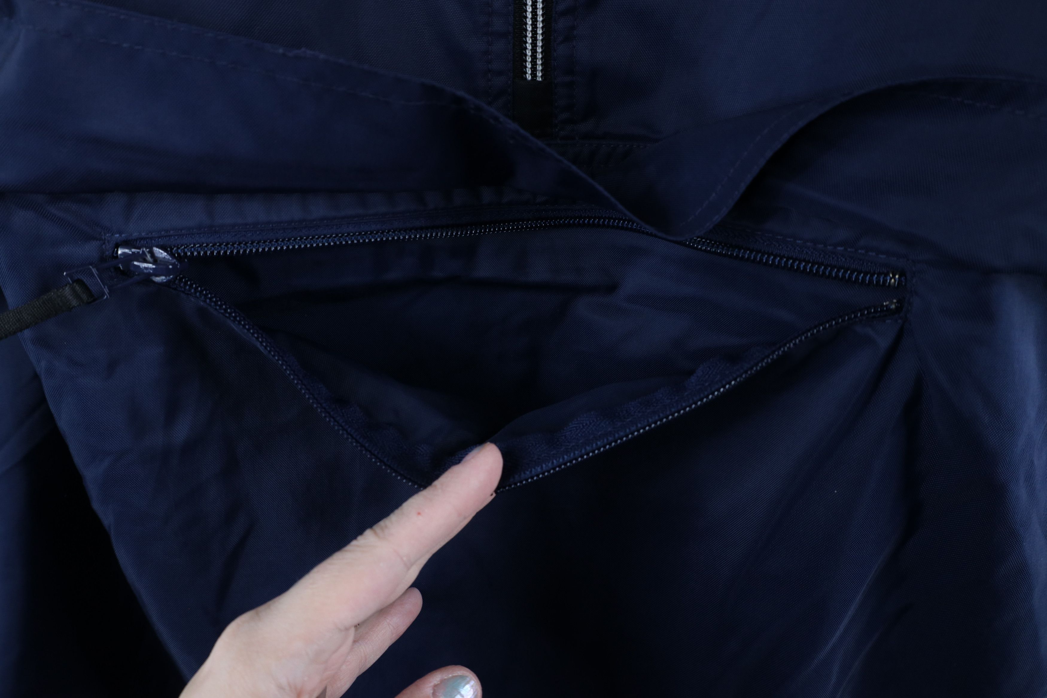 Nike × Vintage Vintage 90s Nike Mini Swoosh Hooded Pullover Anorak Jacket Size US XXL / EU 58 / 5 - 8 Thumbnail
