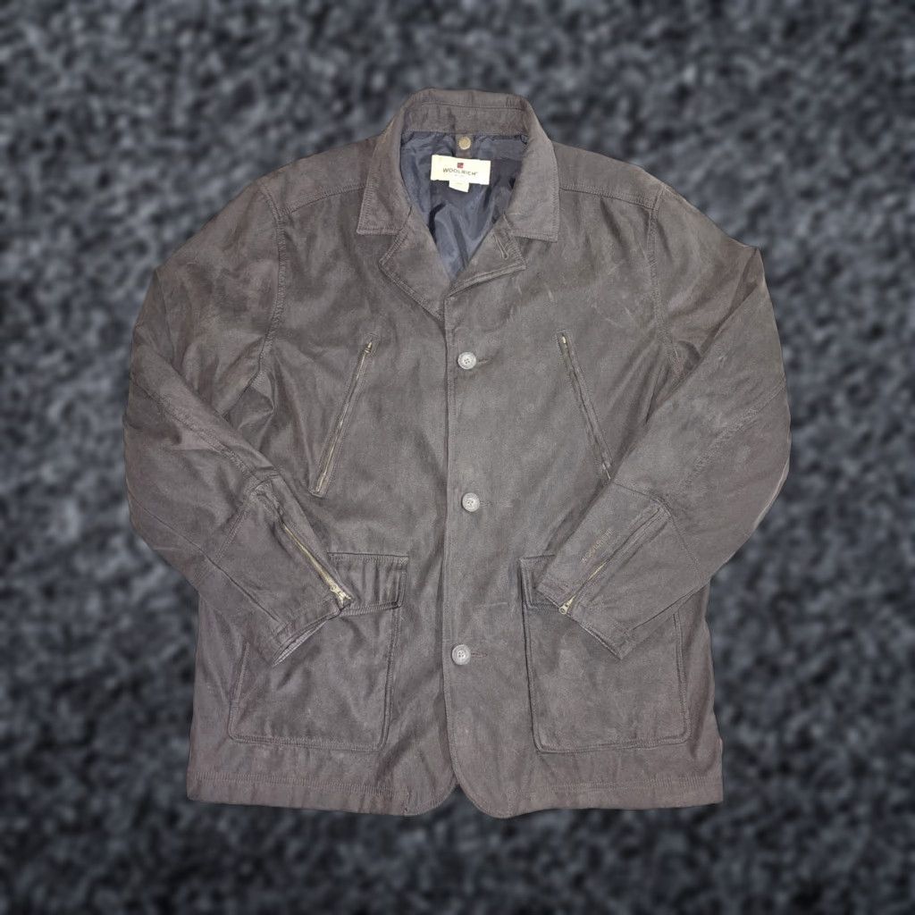 Vintage Woolrich Classic Full Zip Button Up Chore Coat Lined Men's Size Large Brown Size US L / EU 52-54 / 3 - 1 Thumbnail