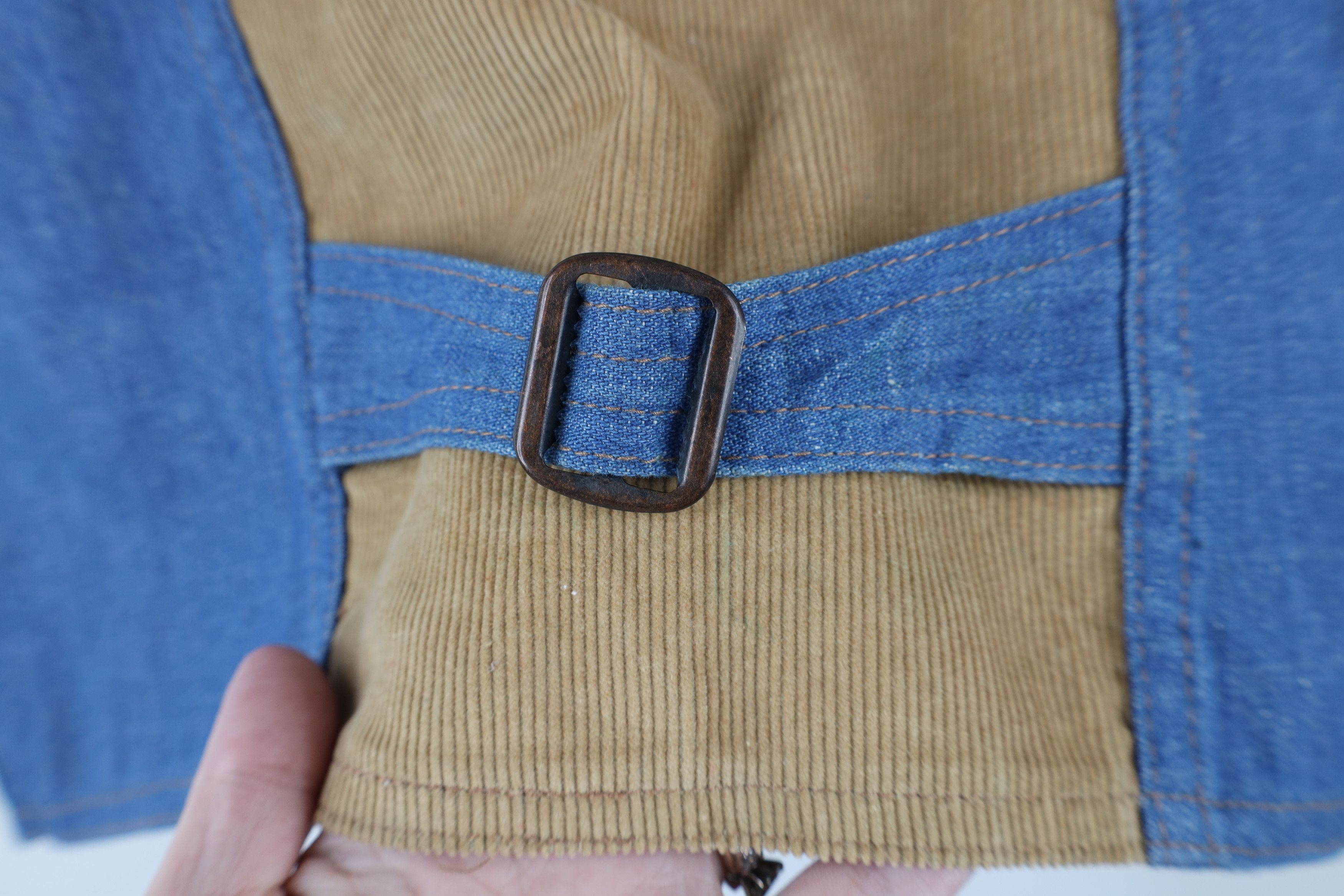 Vintage Vintage 70s Streetwear Corduroy Jean Vest Jacket Blue USA Size US XS / EU 42 / 0 - 12 Thumbnail