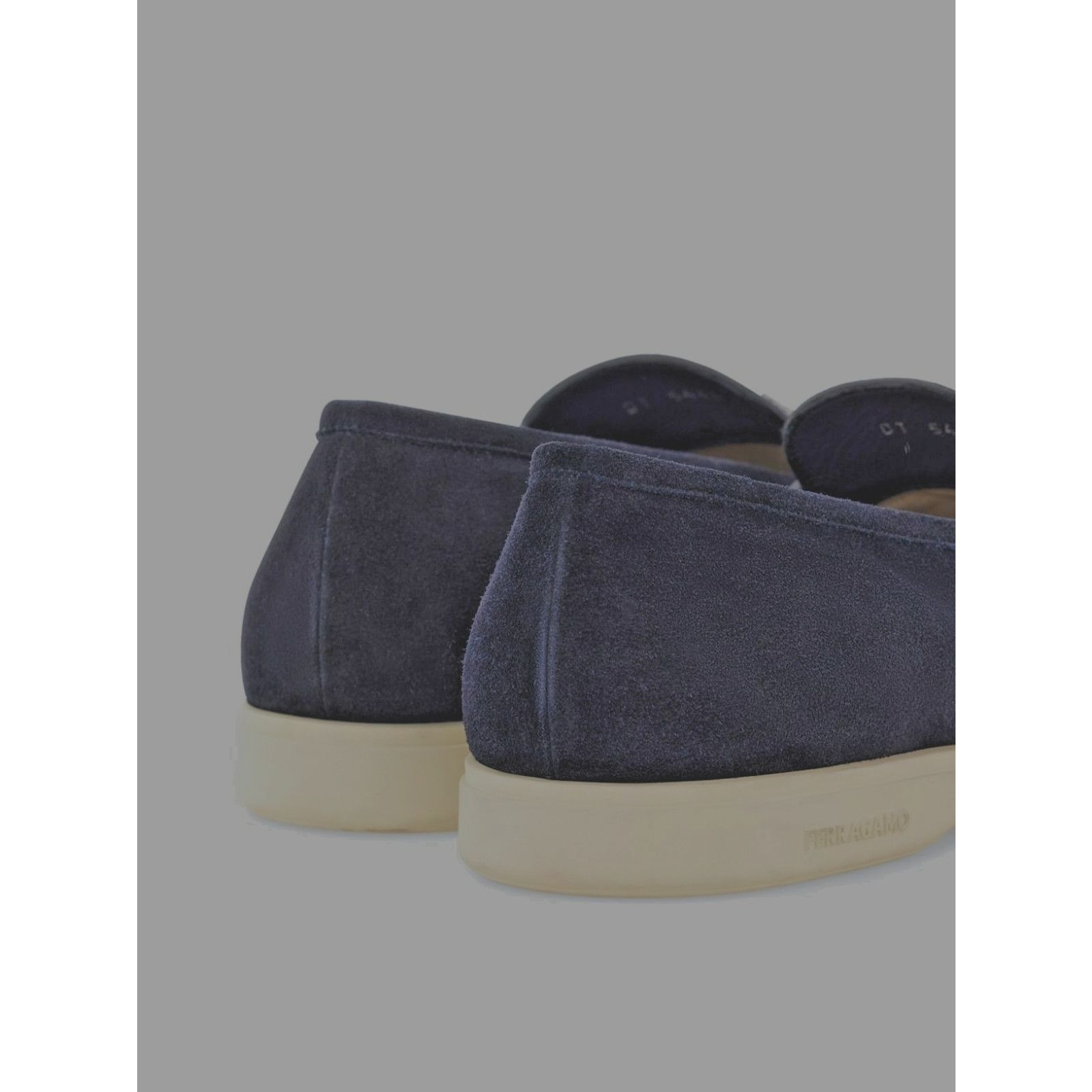 Salvatore Ferragamo FERRAGAMO FIORELLO BLUE SUEDE GANCINI BIT LOGO LOAFERS 8 ITA Size US 9 / EU 42 - 11 Thumbnail