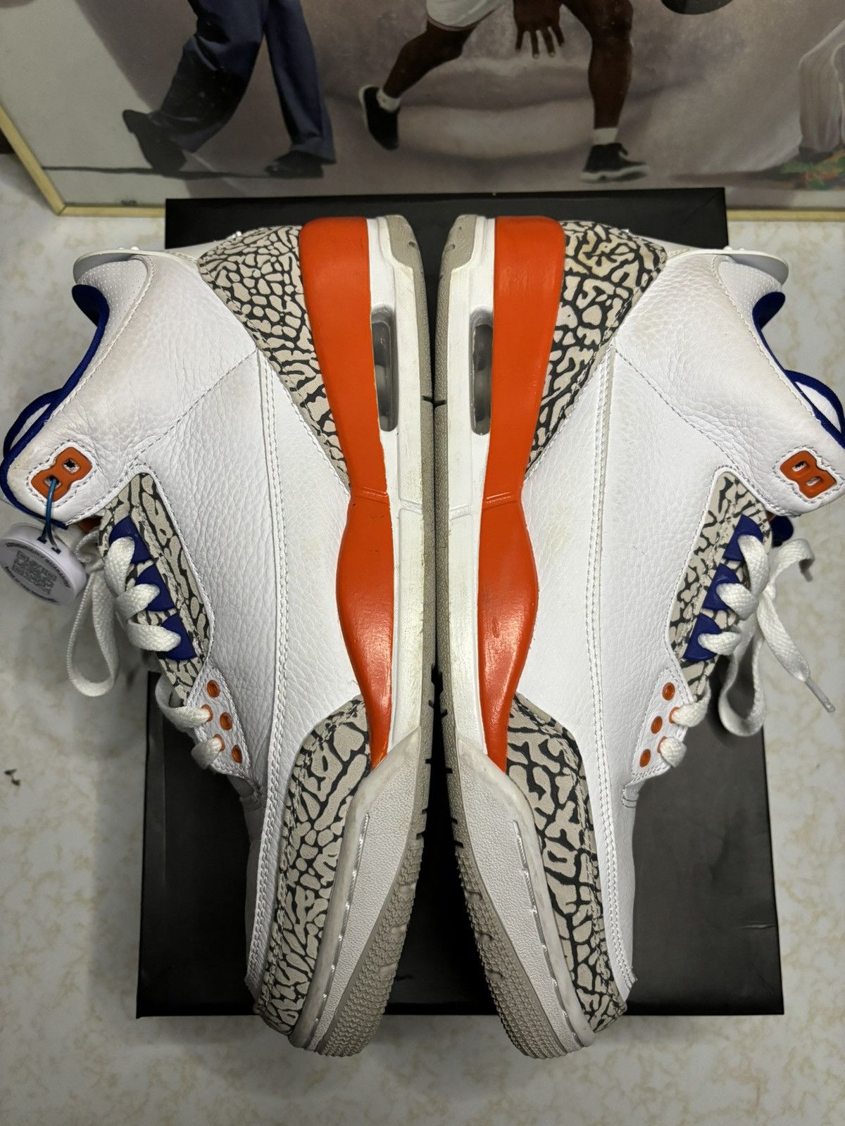 Jordan Brand Air Jordan 3 Retro Knicks Size US 10.5 / EU 43-44 - 4 Thumbnail