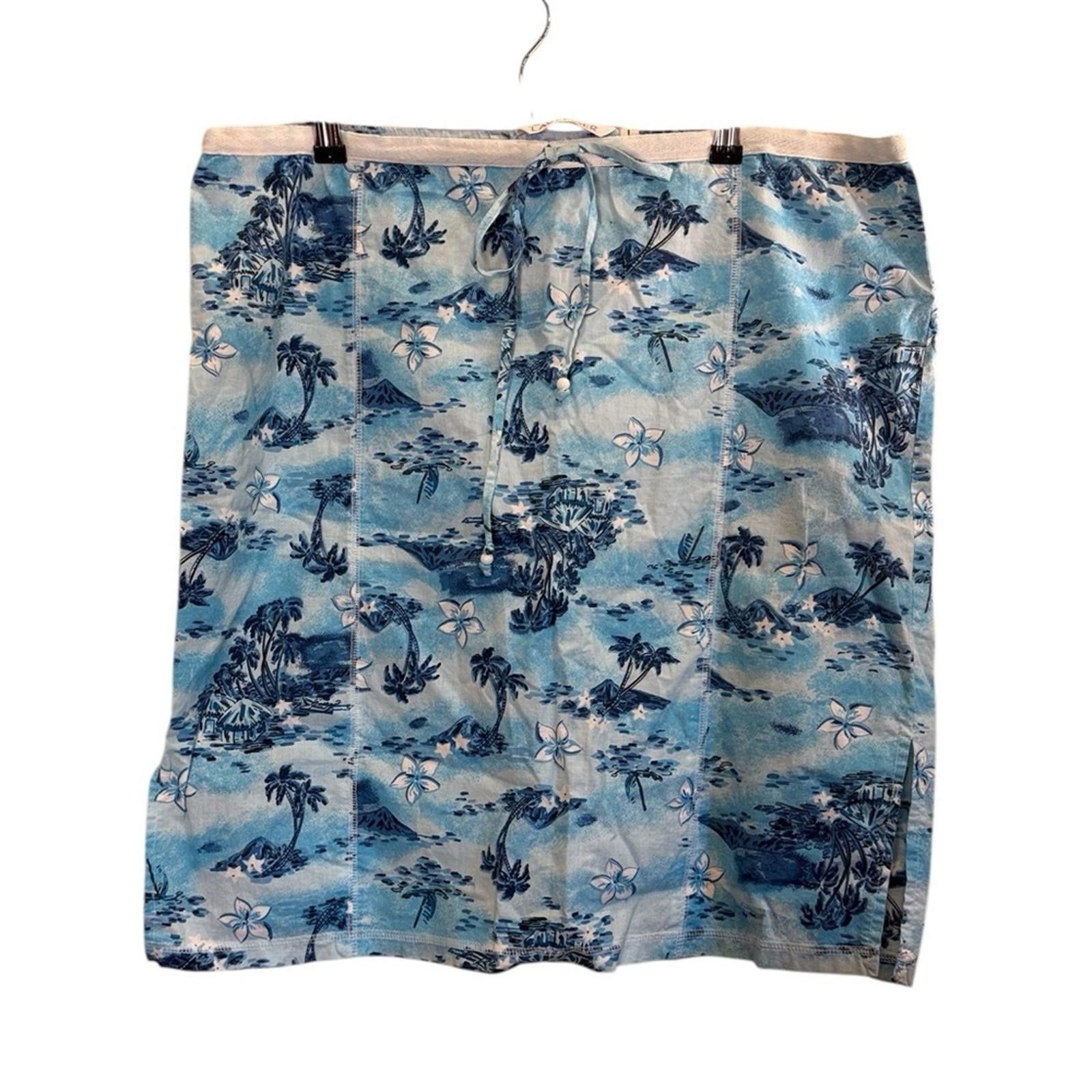 Other Lavender Surf and Beach Cotton Skirt sz L Size 36" / US 14 / IT 50 - 1 Thumbnail