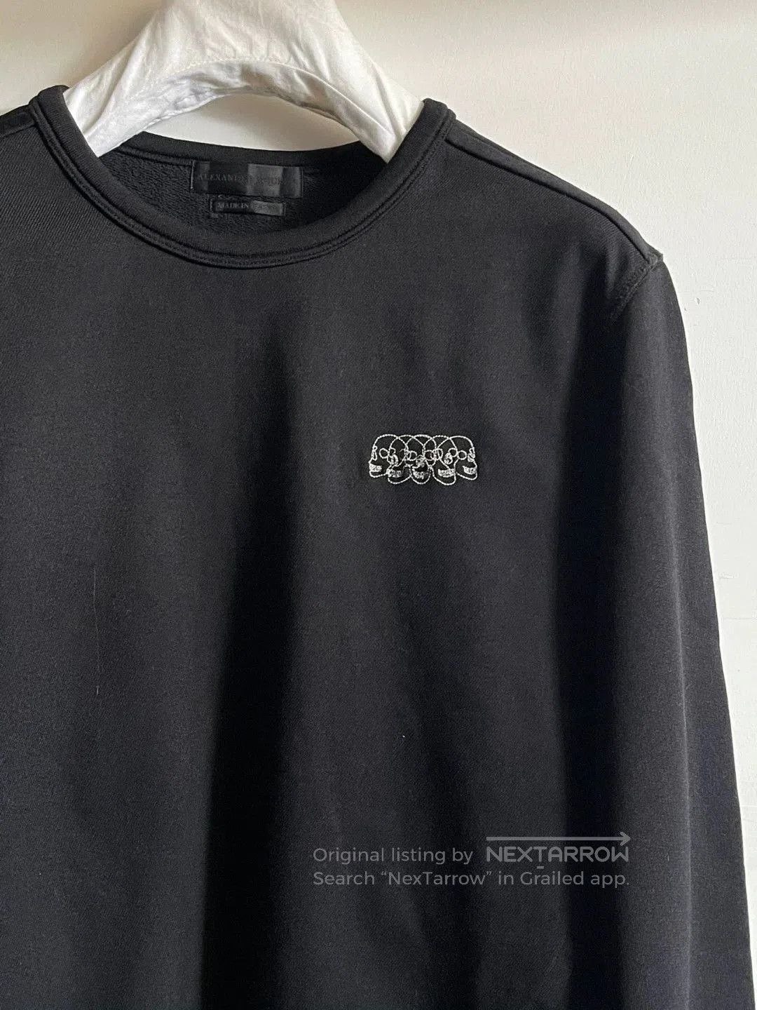 McQ Alexander McQueen Alexander McQueen Embroidered Hoodie with Sleeves. Size US XS / EU 42 / 0 - 7 Thumbnail
