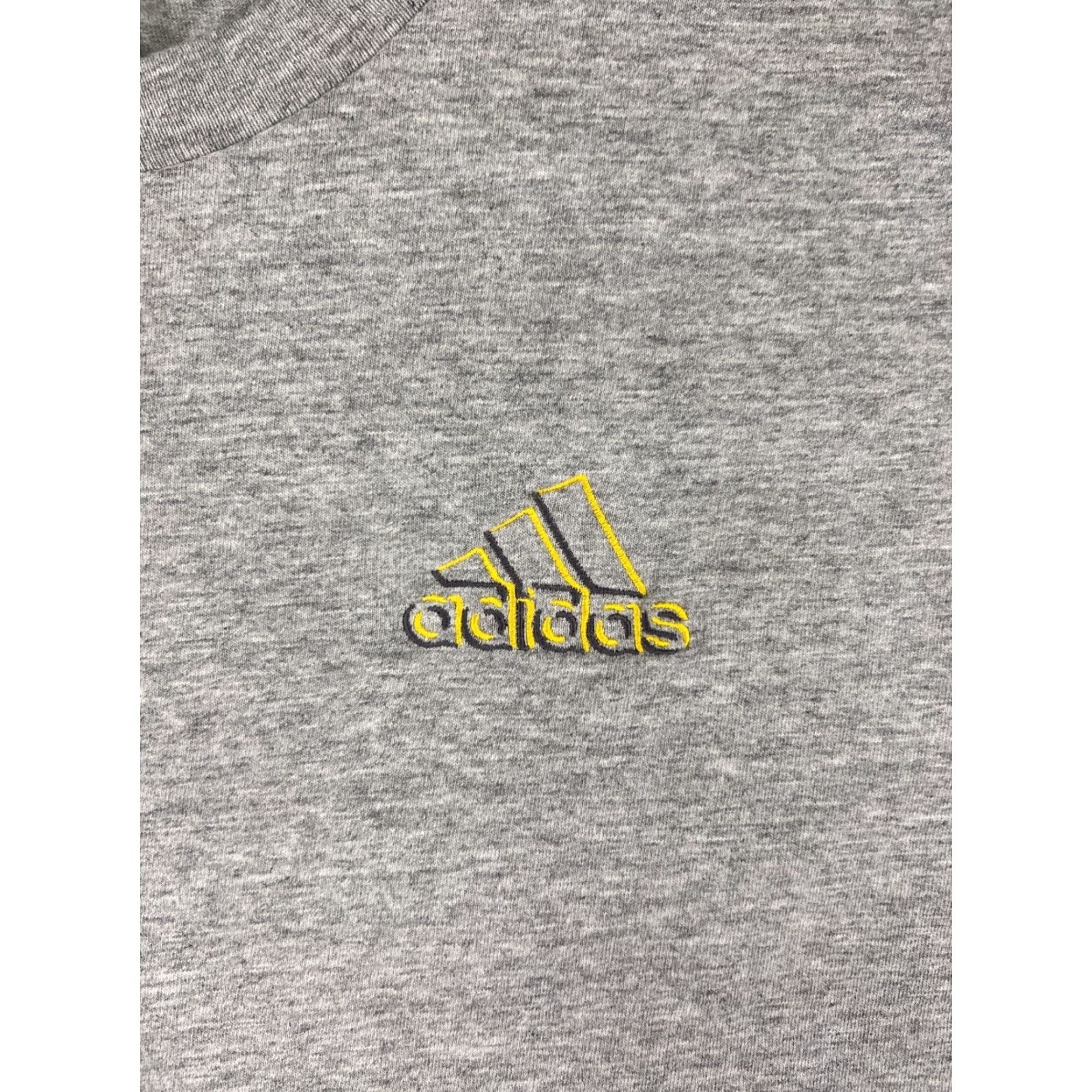 Adidas VINTAGE Adidas Shirt Mens XL Gray Logo Cotton Blend Made USA Crew Neck Size US XL / EU 56 / 4 - 3 Thumbnail