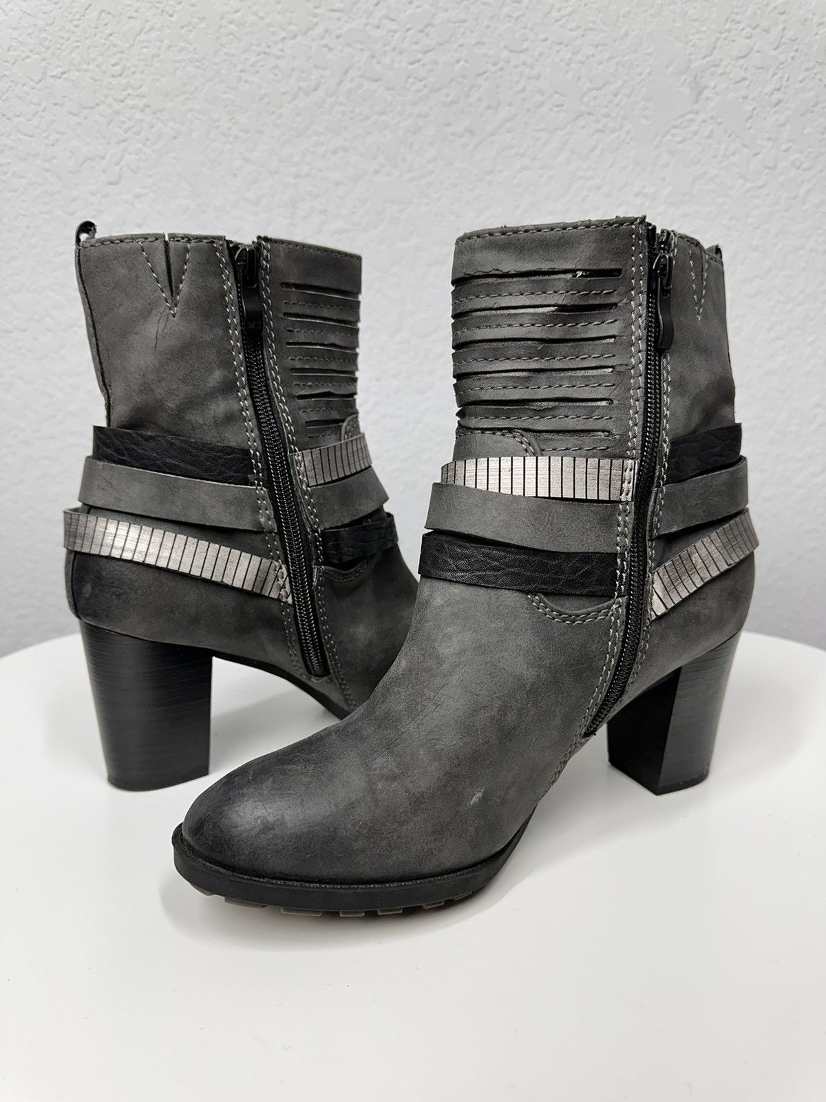 A.S.98 Wow😻VINTAGE HEELS BOOTS A.S. 98 STYLE GUIDI PAUL GAUTIER Size US 9 / IT 39 - 10 Thumbnail
