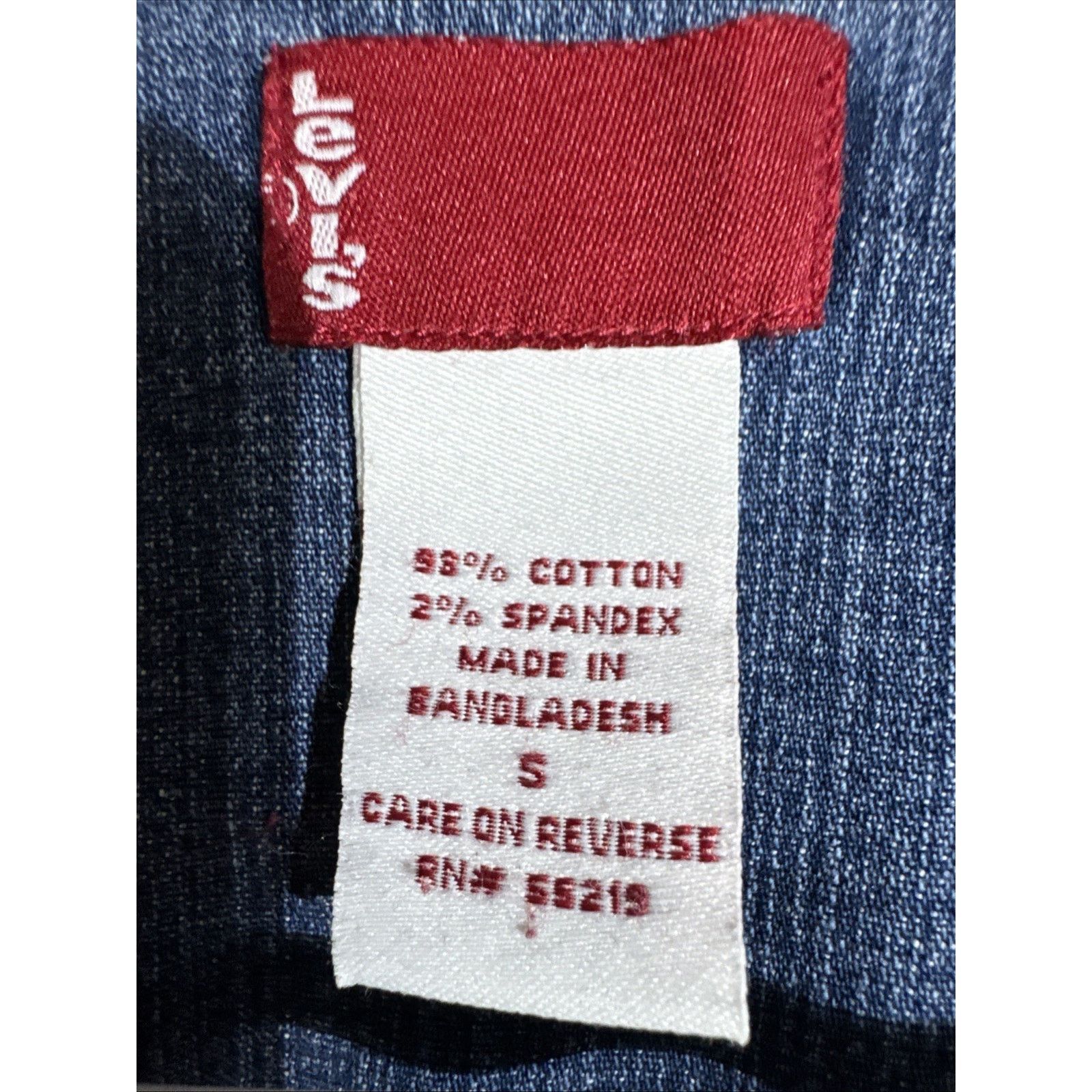 Levi's Levis Jean Jacket Womens Small Pearl Snap Paris Hilton Y2K Size S / US 4 / IT 40 - 7 Thumbnail