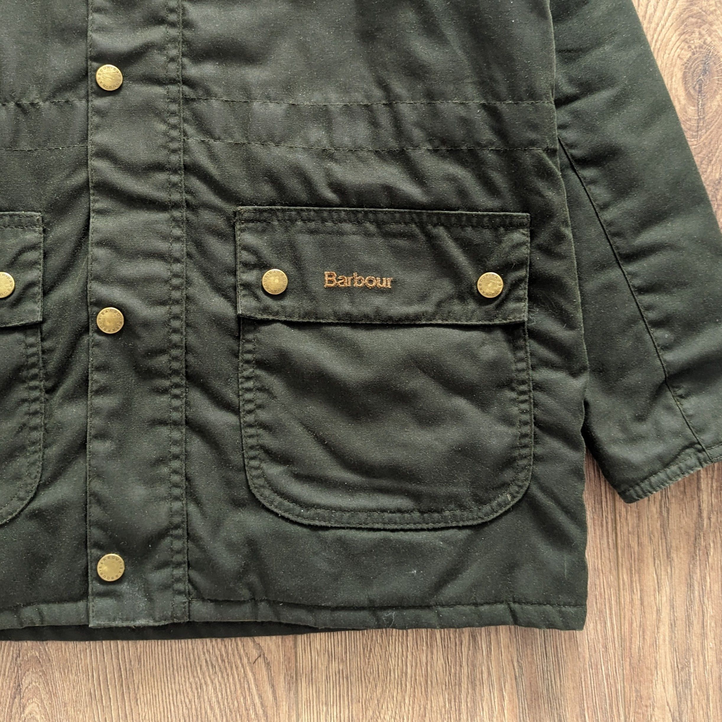 Barbour Barbour Boys Durham Wax Jacket Size XL Junior Waxed Cotton Size US XL / EU 56 / 4 - 4 Thumbnail