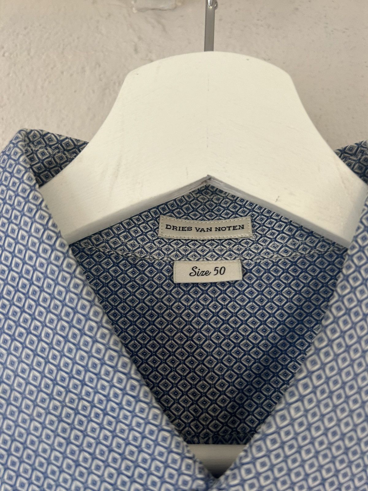 Dries Van Noten Blue Button-Up Shirt Size US M / EU 48-50 / 2 - 3 Thumbnail