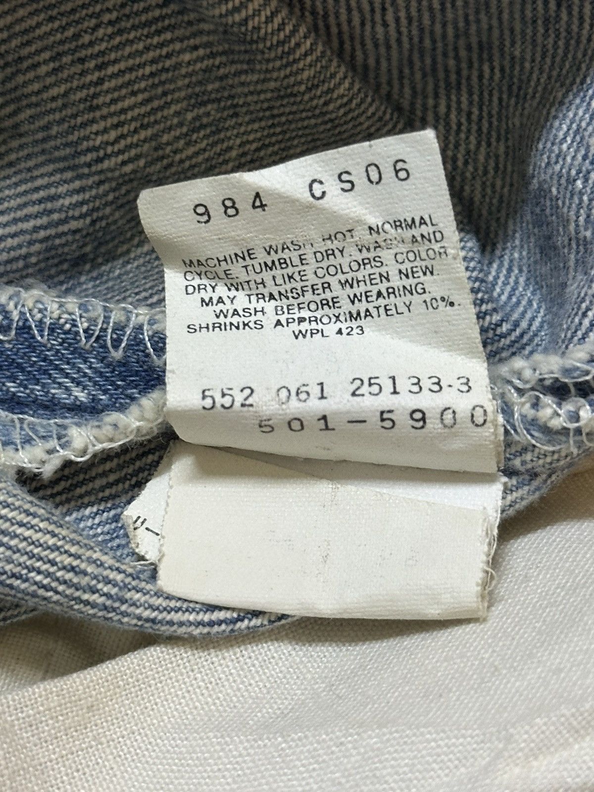 Levi's Vintage 80s Levis 501 Blue Faded Wash Distressed Style Jeans Size US 30 / EU 46 - 11 Thumbnail