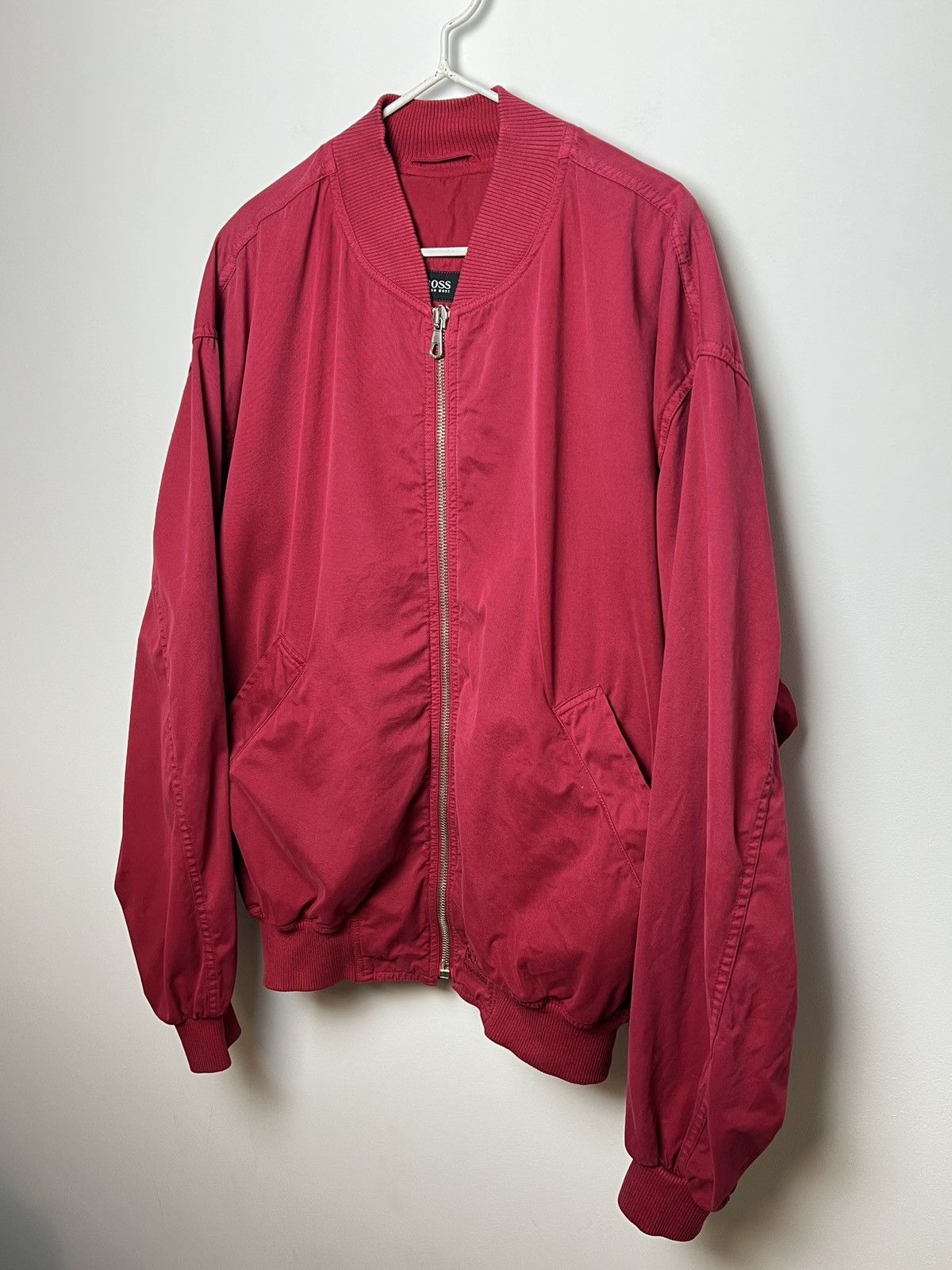 Hugo Boss boss y2k vintage cherry red skinhead bomber jacket Size US L / EU 52-54 / 3 - 2 Thumbnail
