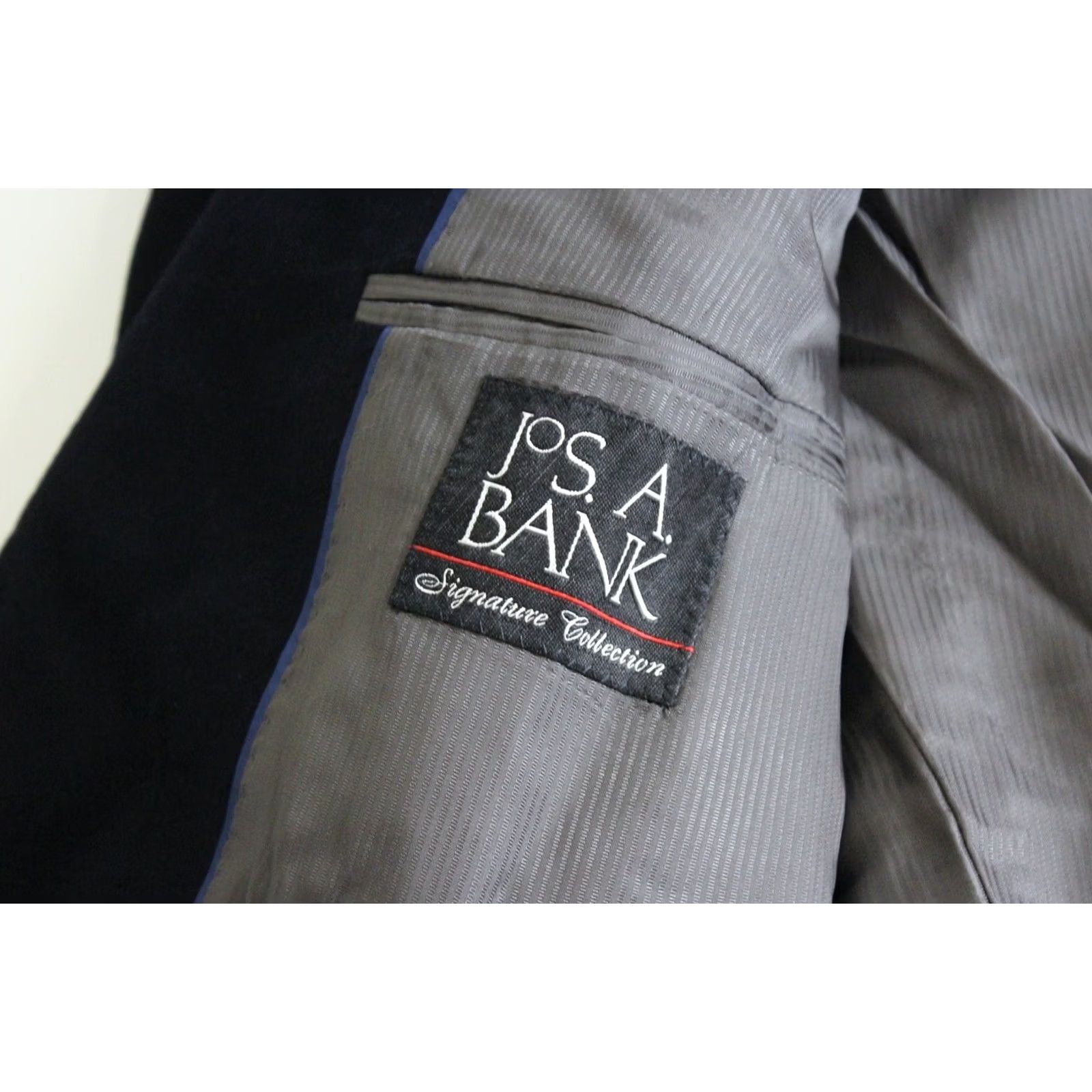 Vintage Jos A Bank 100% Cashmere Navy Jacket Coat 41 R Blazer Men XS? Size 42R - 3 Thumbnail
