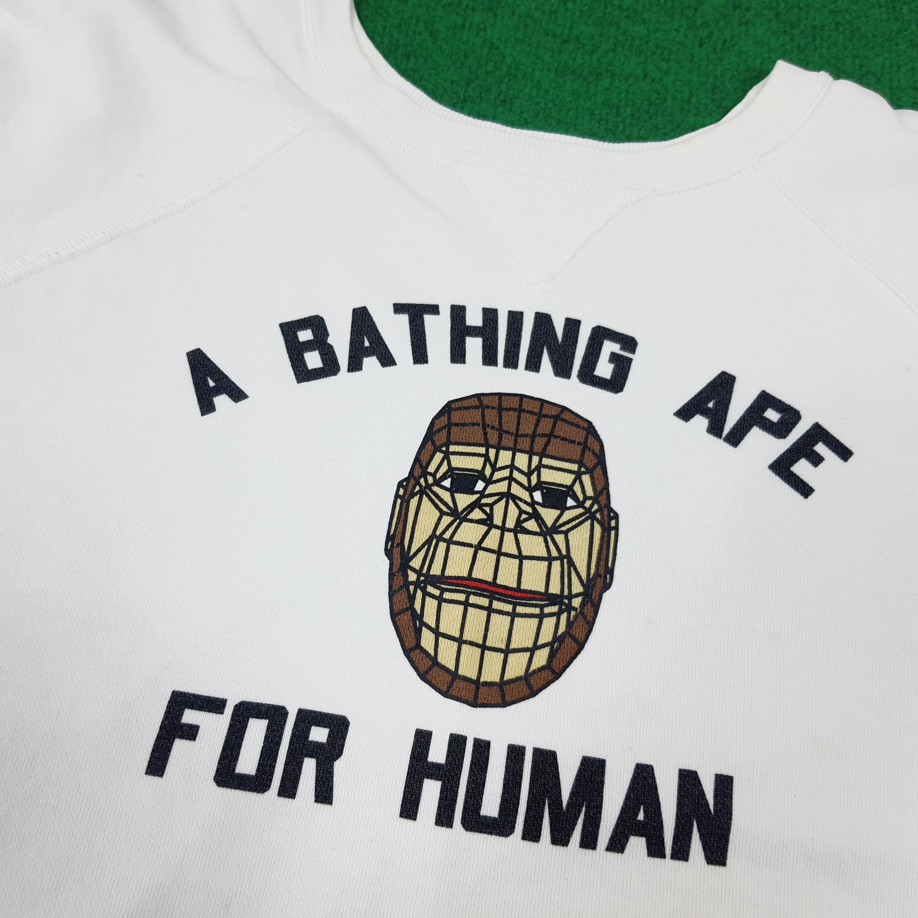 Bape × Vintage Vintage A Bathing Ape APE Japan Streetwear Boxy Sweatshirts Size US L / EU 52-54 / 3 - 2 Thumbnail