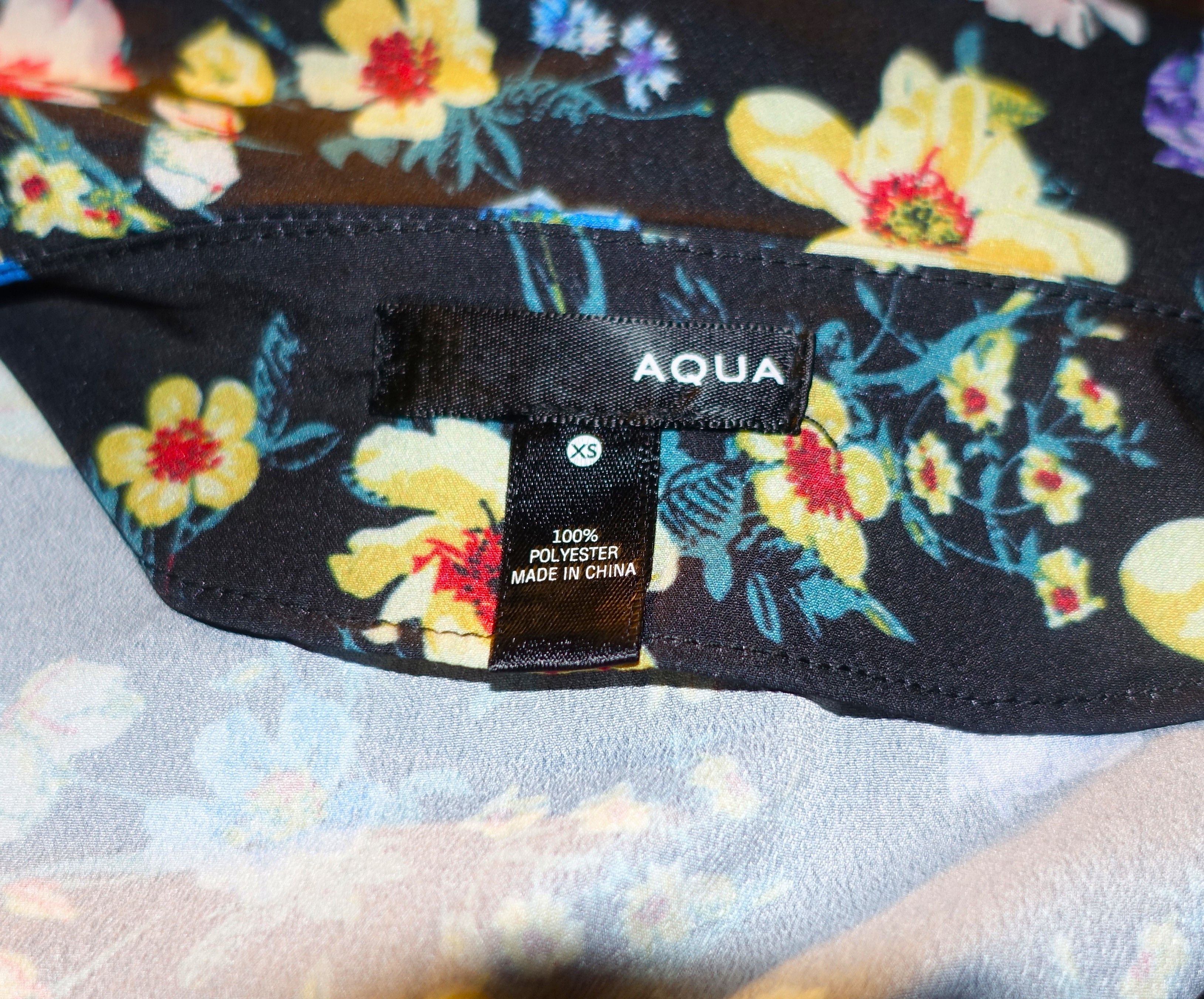 AQUA Aqua Floral Boho Cropped Blouse XS Size XS / US 0-2 / IT 36-38 - 7 Thumbnail
