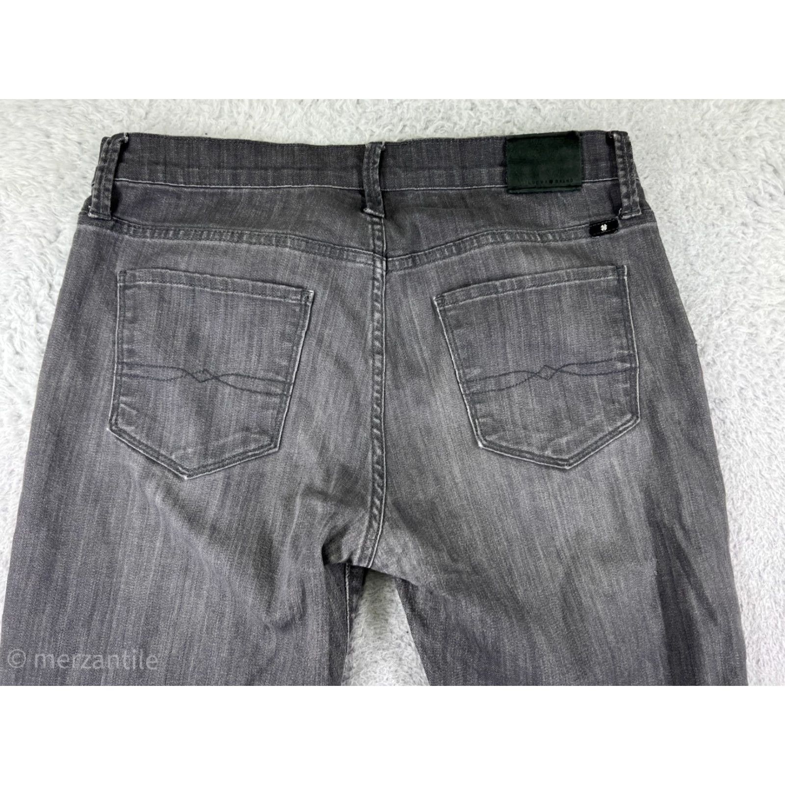 Lucky Brand Lucky Brand Jeans Womens 8 Gray Denim 5-Pocket Regular Slim Skinny Mid Rise Cotton Blend Size 30" / US 8 / IT 44 - 3 Thumbnail