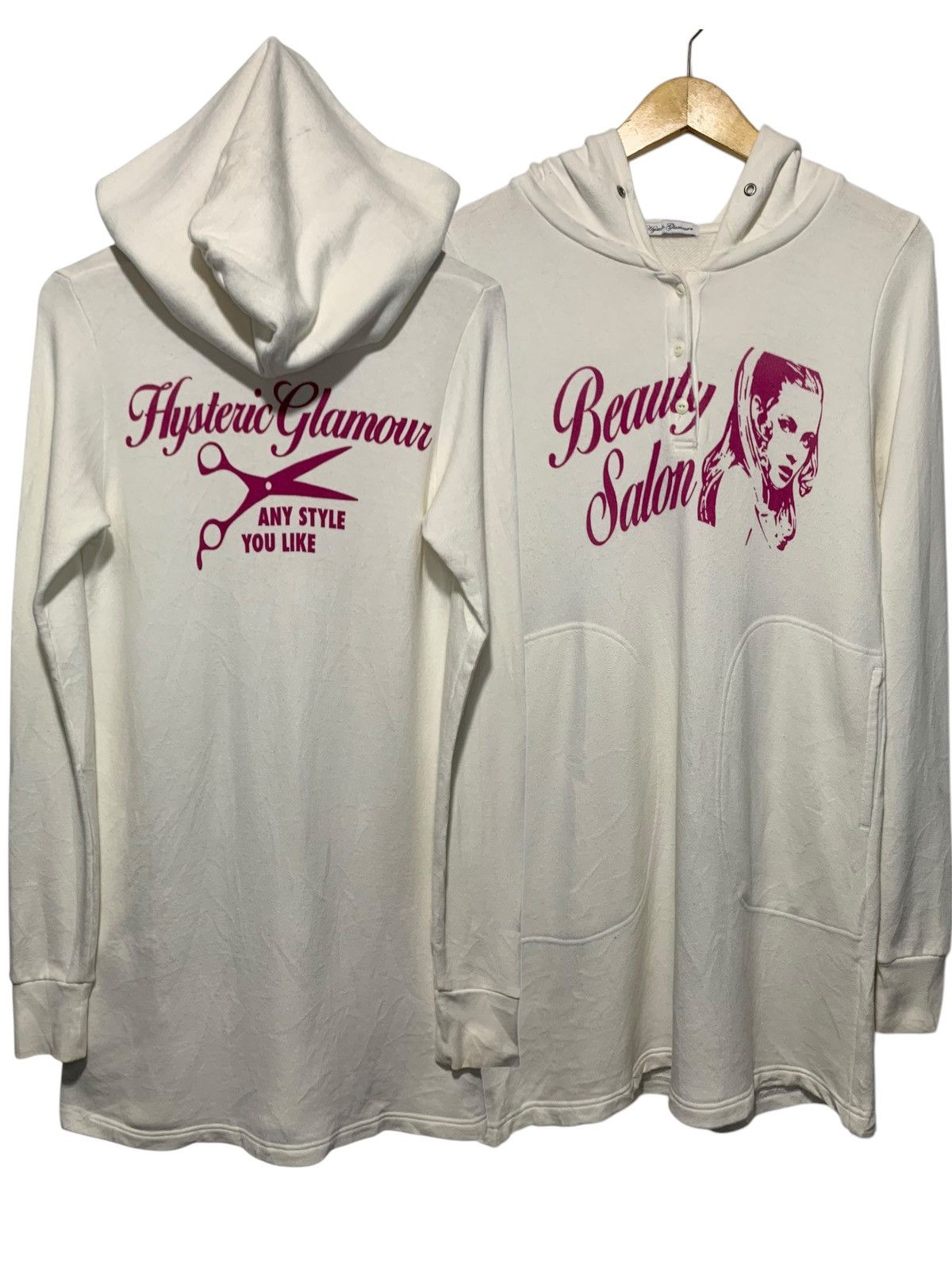 Hysteric Glamour Hysteric Glamour beauty salon pull over dress hoodie Size M / US 6-8 / IT 42-44 - 1 Thumbnail