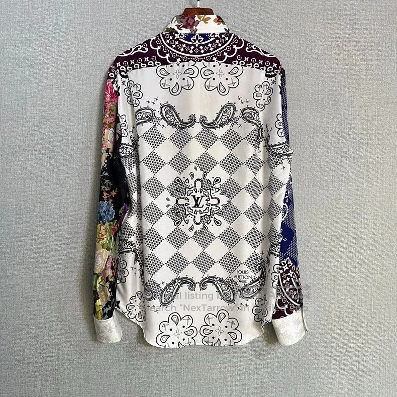 Louis Vuitton Louis Vuitton Floral Silk Long Sleeve Shirt. Size US L / EU 52-54 / 3 - 2 Thumbnail