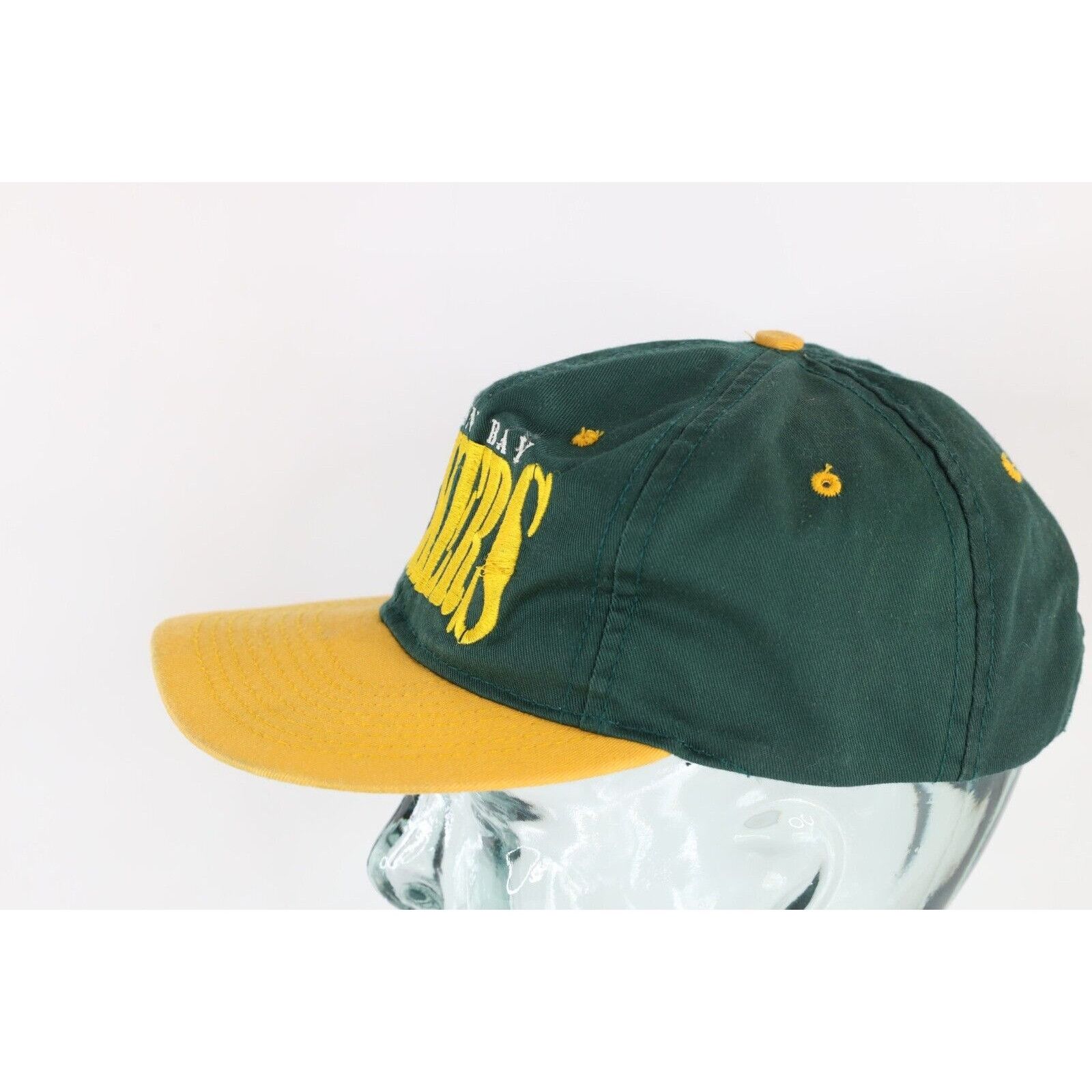 Vintage Vintage 90s Distressed Green Bay Packers Football Hat Size ONE SIZE - 4 Thumbnail