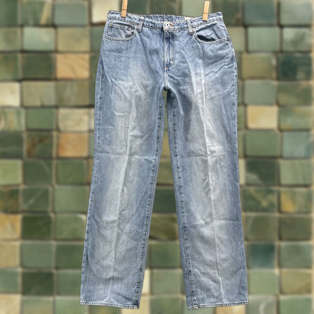 Polo Ralph Lauren VINTAGE Polo Ralph Lauren Jeans Co. Women's 12 34x32 Baggy 90s Y2K Streetwear Workwear Blue Denim Shirt Jeans Co. Polo Sayurday Mens Womens Girls Boys Size 34" / US 12 / IT 48 - 1 Thumbnail