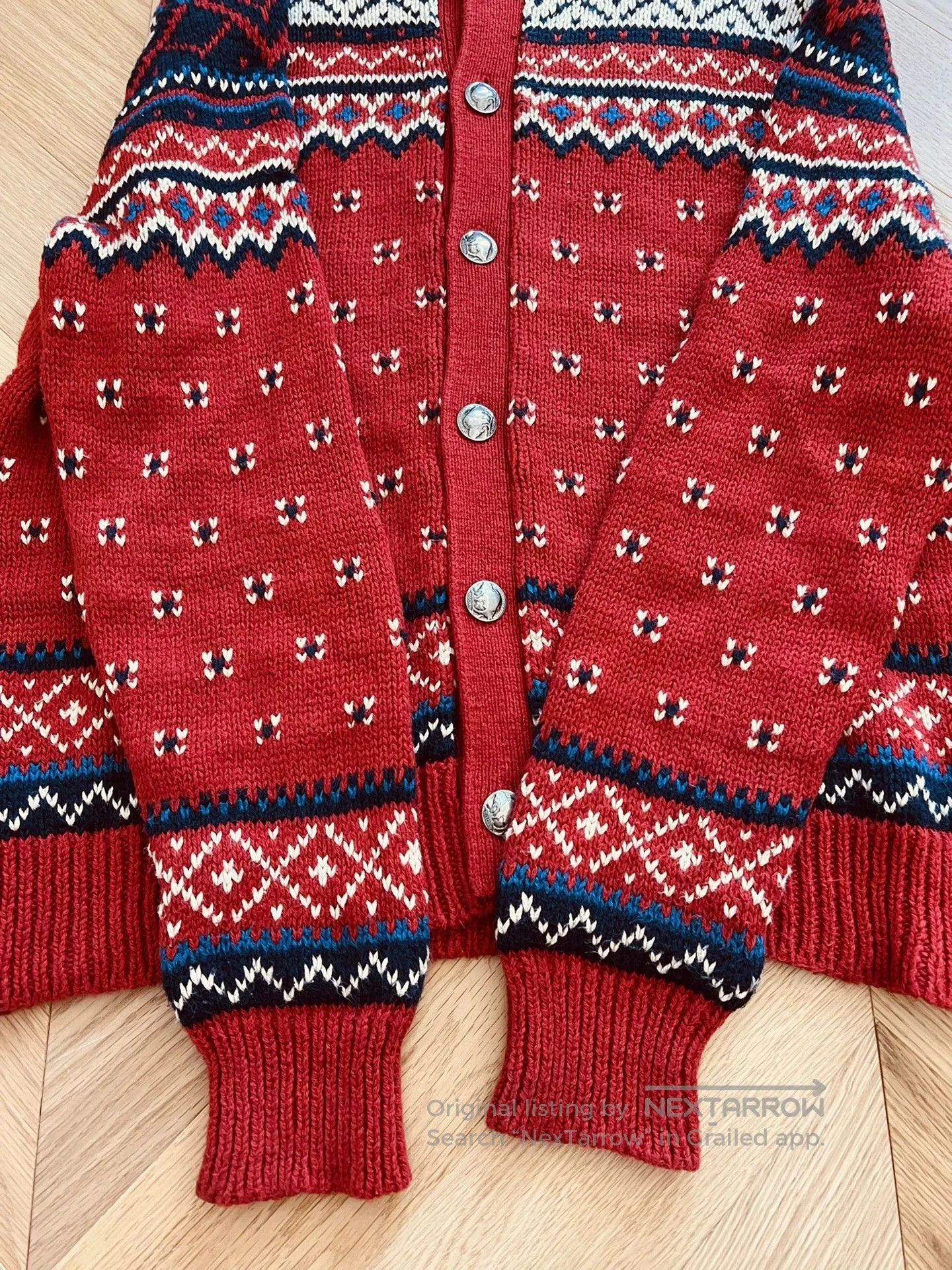 RLX Ralph Lauren Retro Polo Knit Cardigan Sweater. Size US M / EU 48-50 / 2 - 4 Thumbnail