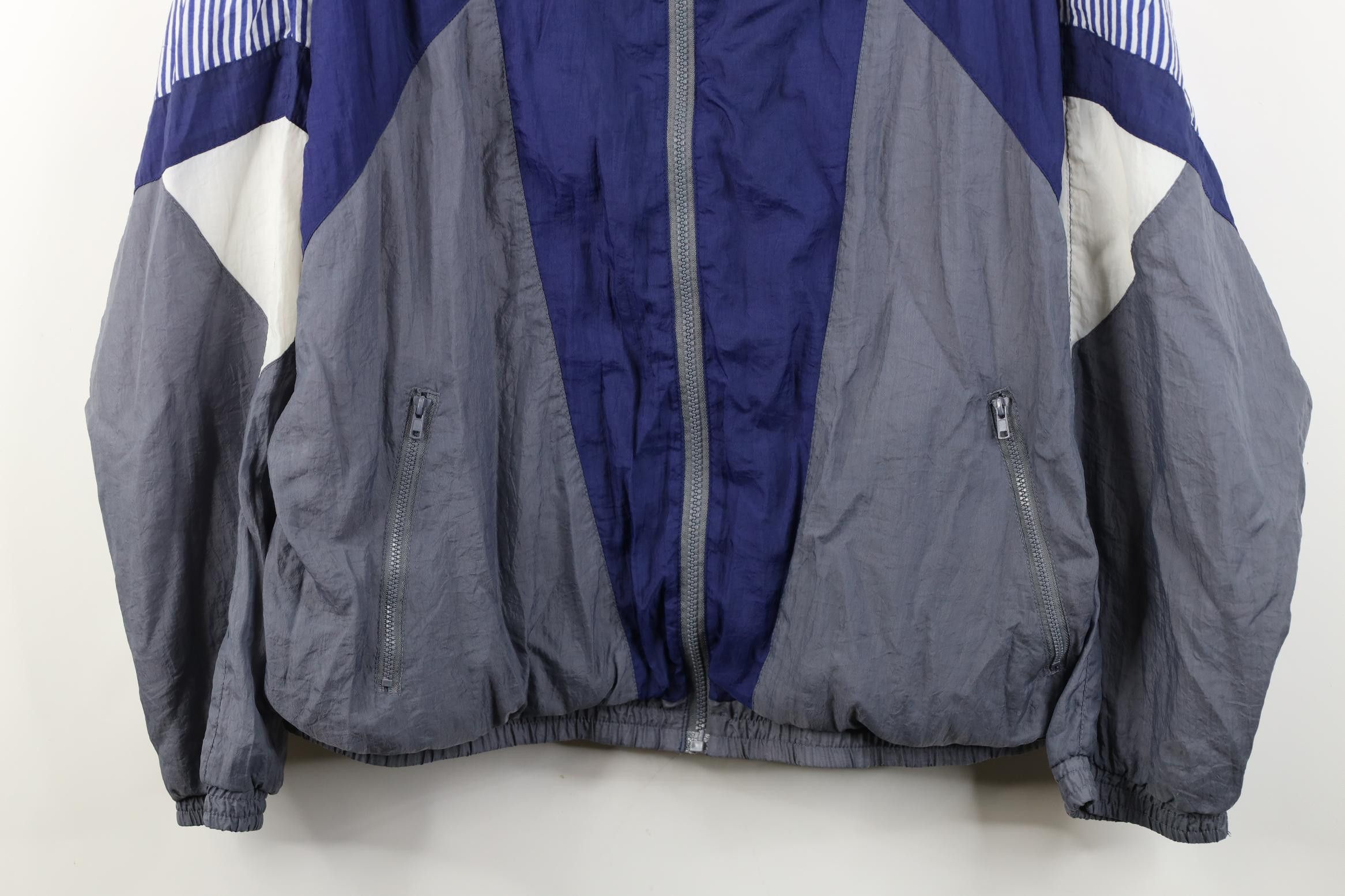 Vintage Vintage 90s Streetwear Lined Full Zip Windbreaker Jacket Size US L / EU 52-54 / 3 - 3 Thumbnail