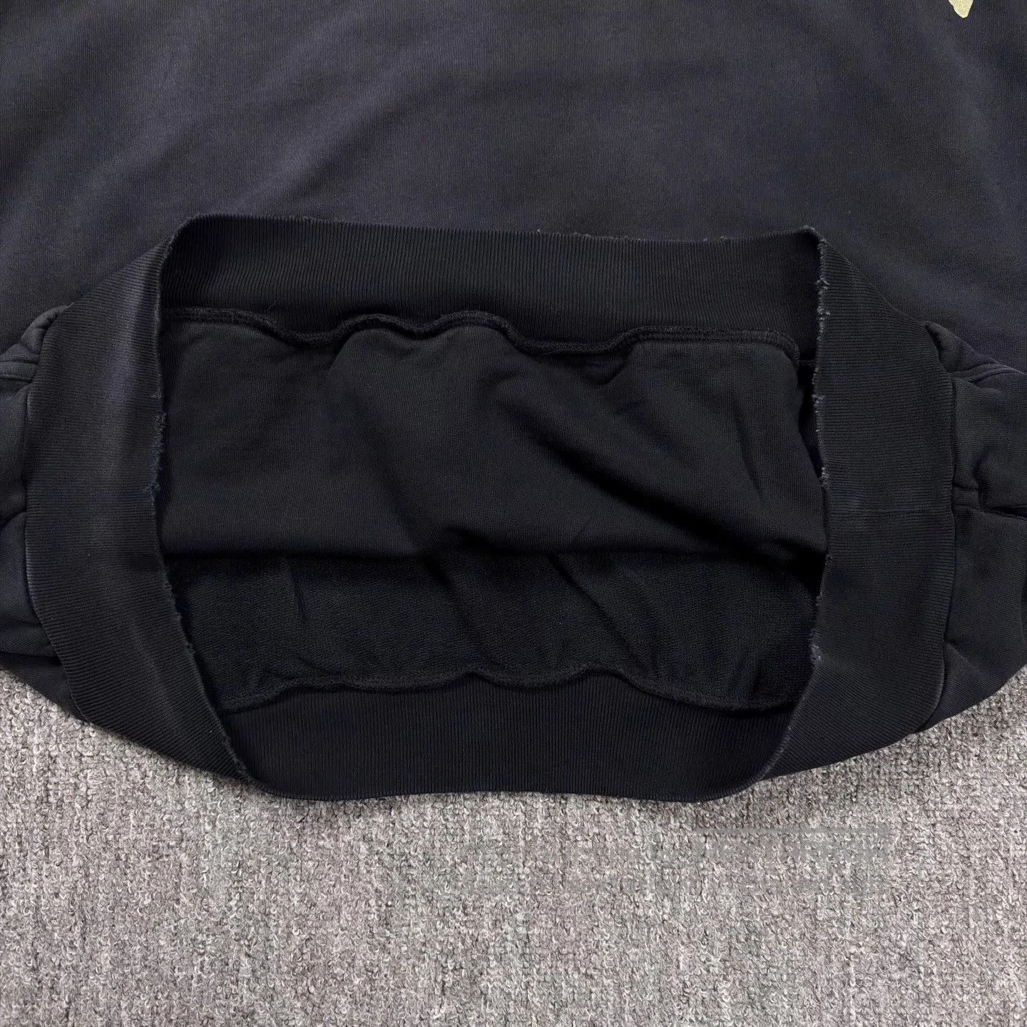 Balenciaga black graphic hoodie with yellow logo. Size US M / EU 48-50 / 2 - 7 Thumbnail