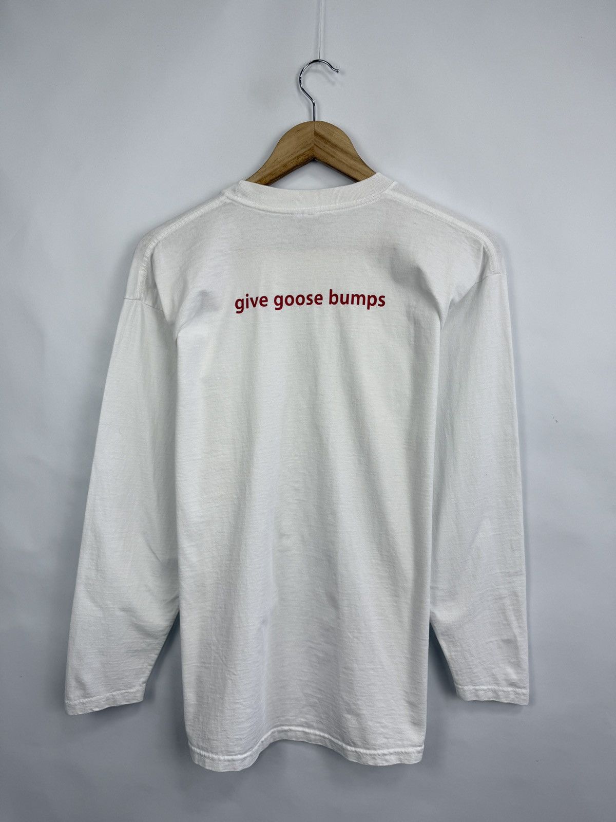 Apple 🇺🇸 Vintage Y2K iPhone Apple Give Goose Bumps Long Sleeve Size US M / EU 48-50 / 2 - 6 Thumbnail