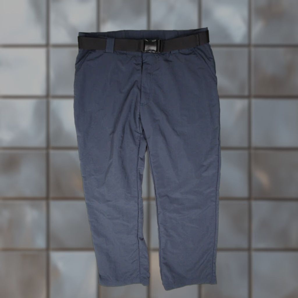 Vintage DULUTH Men's Nylon Hiking Pants Large 33x30 Blue Belted Utility Outdoor Utility Classic Fit Size US 33 - 1 Thumbnail