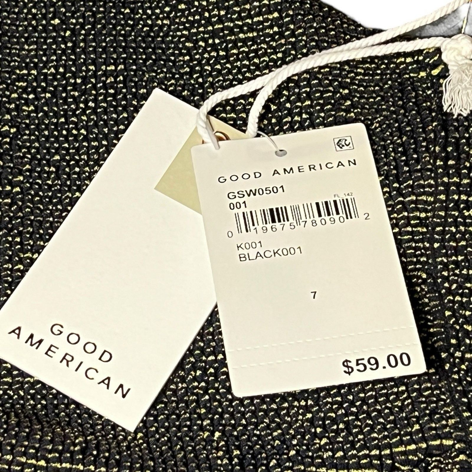 Good American NWT Good American Always Fits Twisted Bikini Top Sz 7 4X Size 4XL / US 24-26 - 6 Thumbnail
