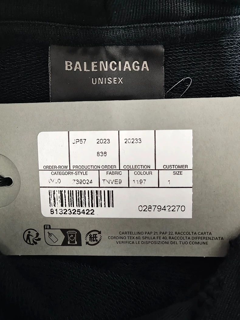 Balenciaga Balenciaga 23fw Coke hand-painted wave hooded sweater-2506 Size US M / EU 48-50 / 2 - 5 Thumbnail
