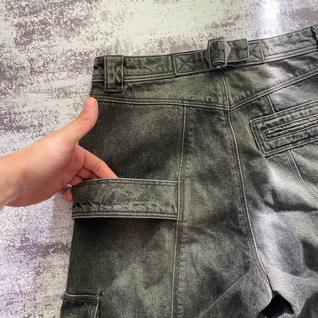 Japanese Brand Vintage If Six Was Nine ADJACENT Grey Denim Cargo Size US 32 / EU 48 - 8 Thumbnail