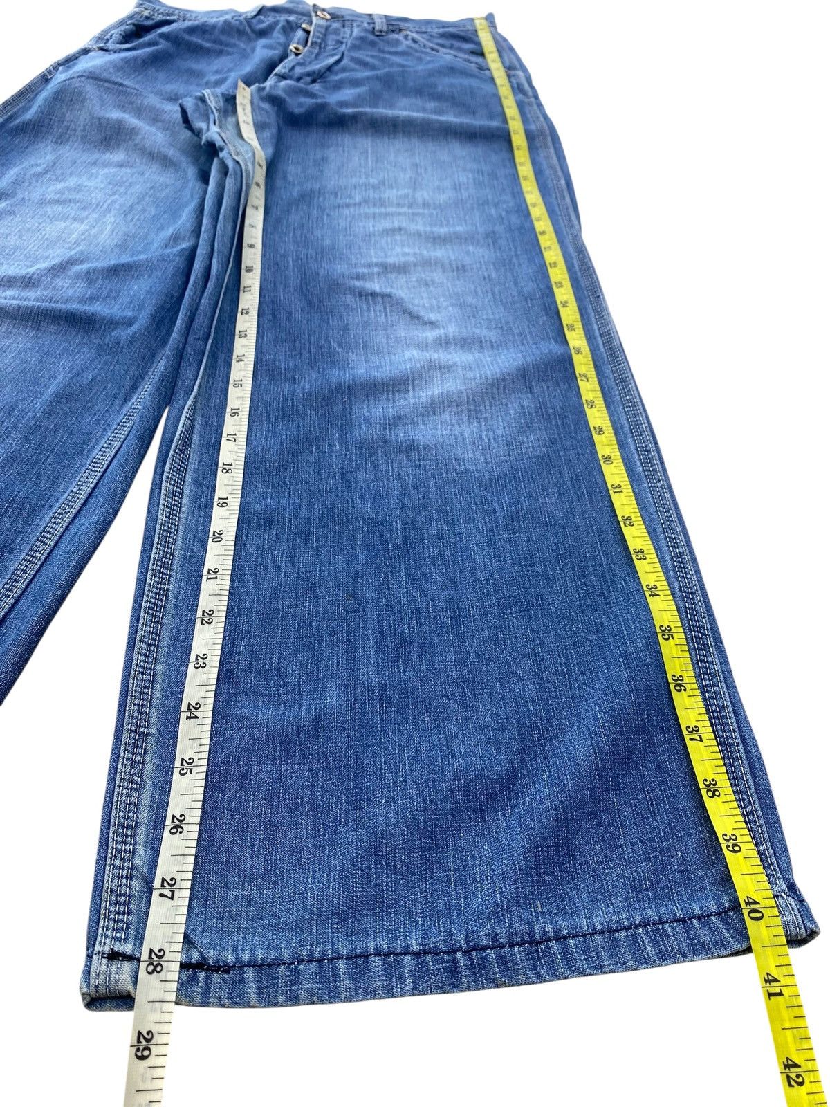 Other Japanese Brand Buckle Back Style Baggy Jeans Size US 33 - 11 Thumbnail